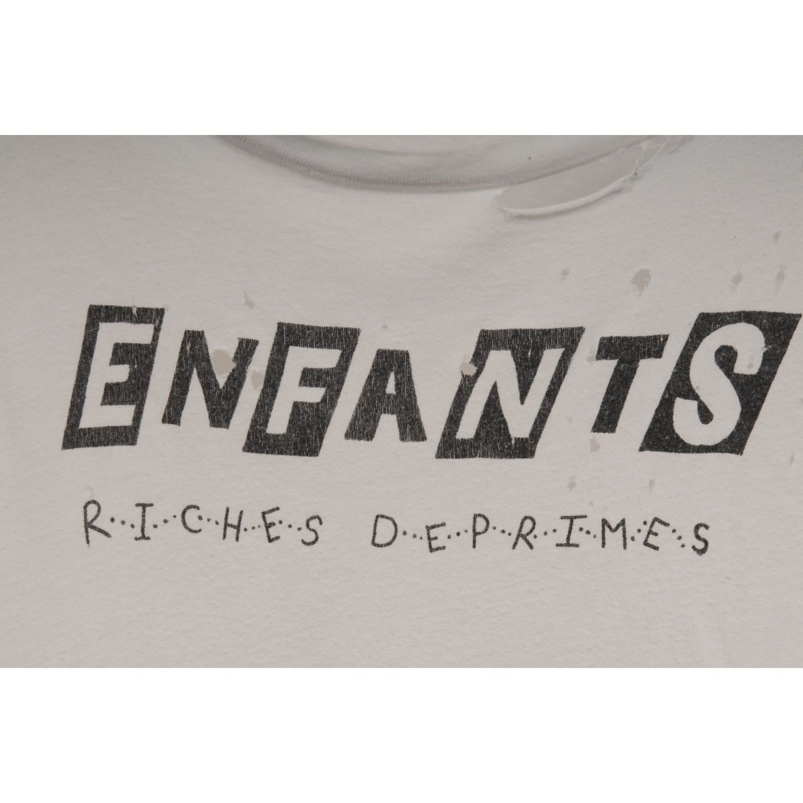 Enfants Riches Deprimes Ska Logo T Shirt White Black Size US XL / EU 56 / 4 - 6 Thumbnail
