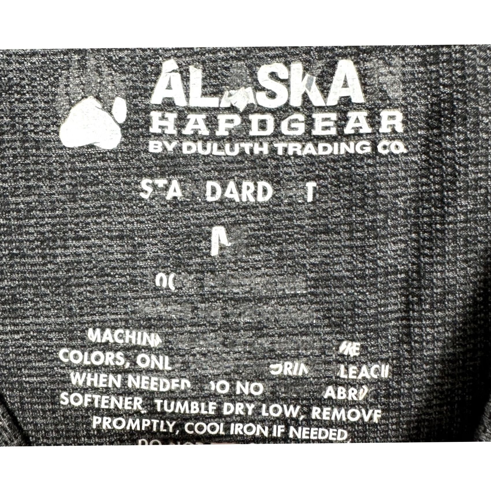 Vintage Alaskan Hard Gear T-Shirt Mens Medium Dark Gray Short Sleeve Crew Neck Logo Tee Size US M / EU 48-50 / 2 - 4 Thumbnail