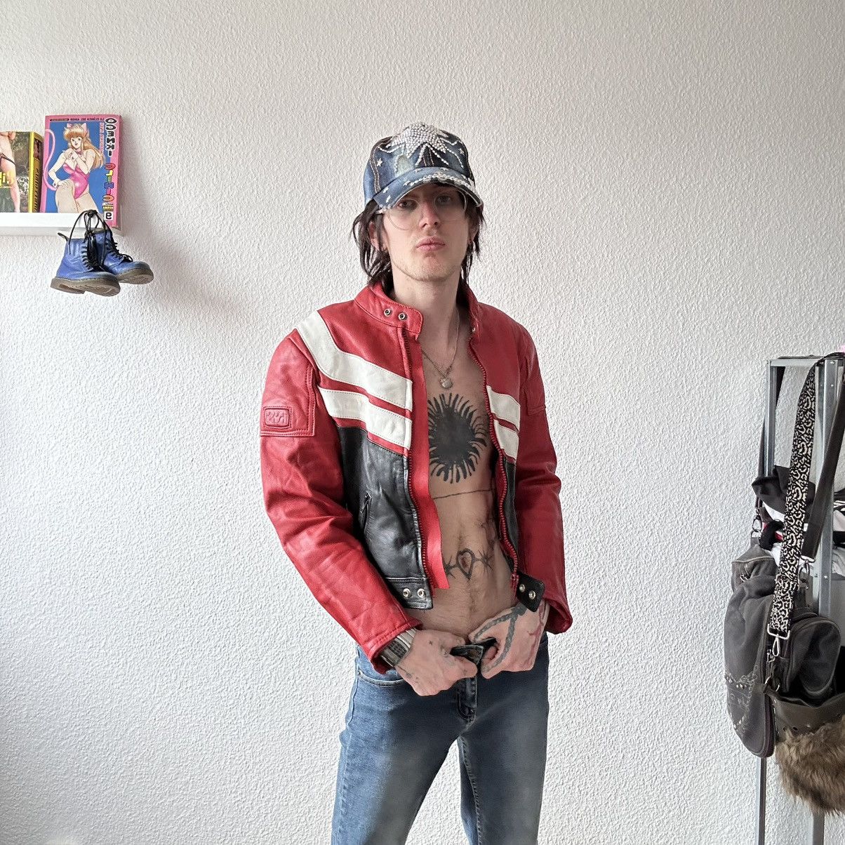 Vintage Vintage IXS Leather Motorcycle Jacket - Rare Model Size M / US 6-8 / IT 42-44 - 7 Thumbnail
