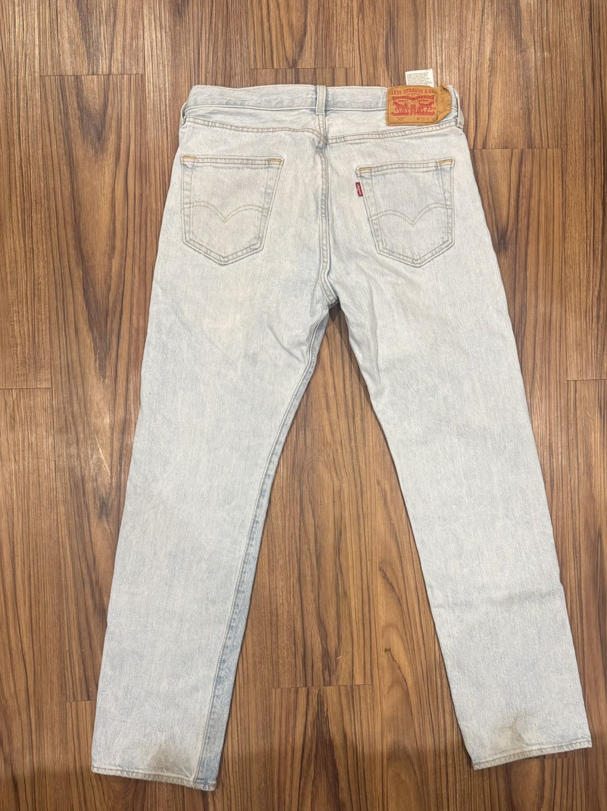 Levi's Levi’s Light Wash 501 Jeans Size US 30 / EU 46 - 2 Thumbnail