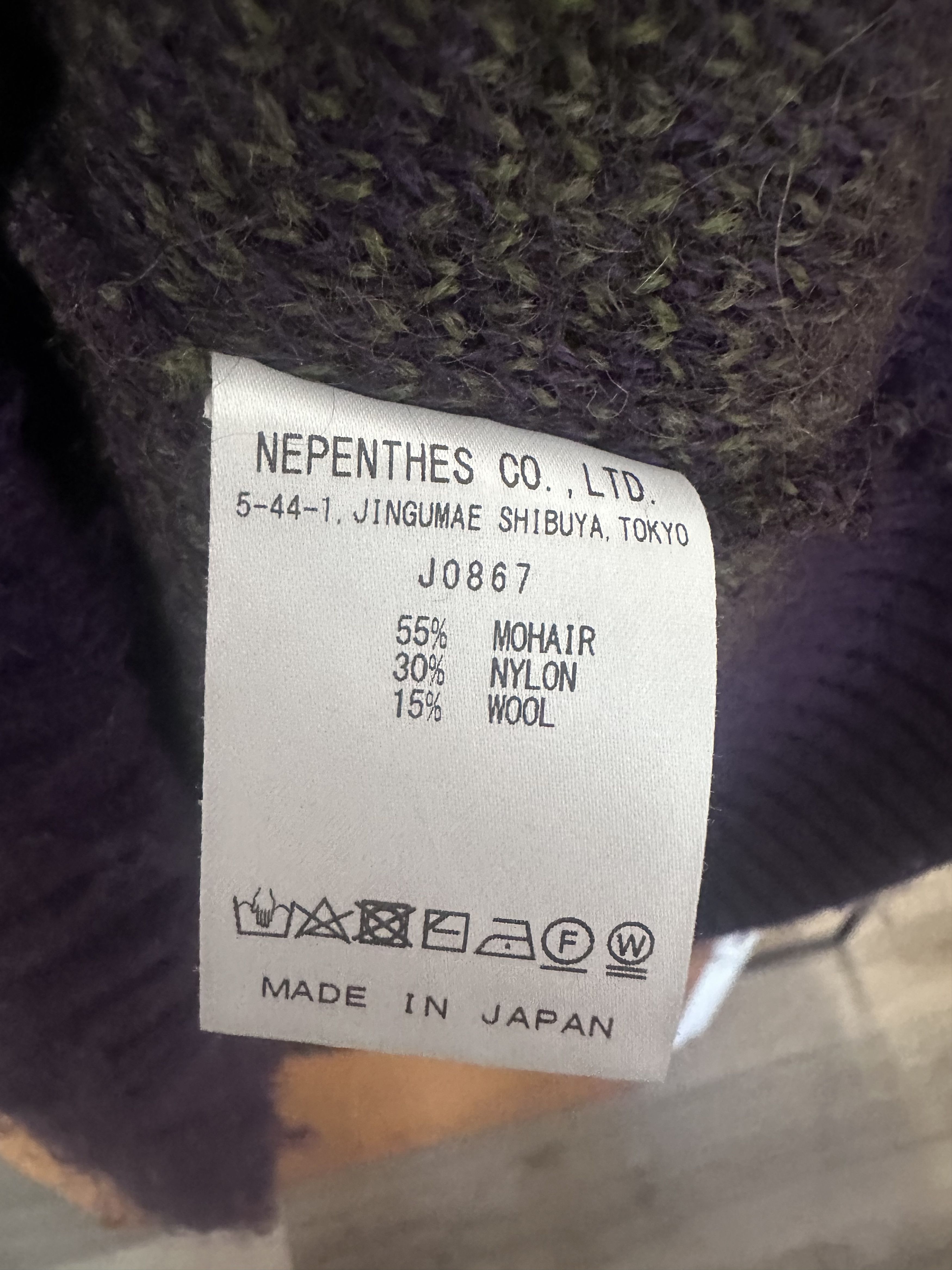 South2 West8 S2W8 Oversized Mohair Pattern Knit Sweater Size US XL / EU 56 / 4 - 3 Thumbnail