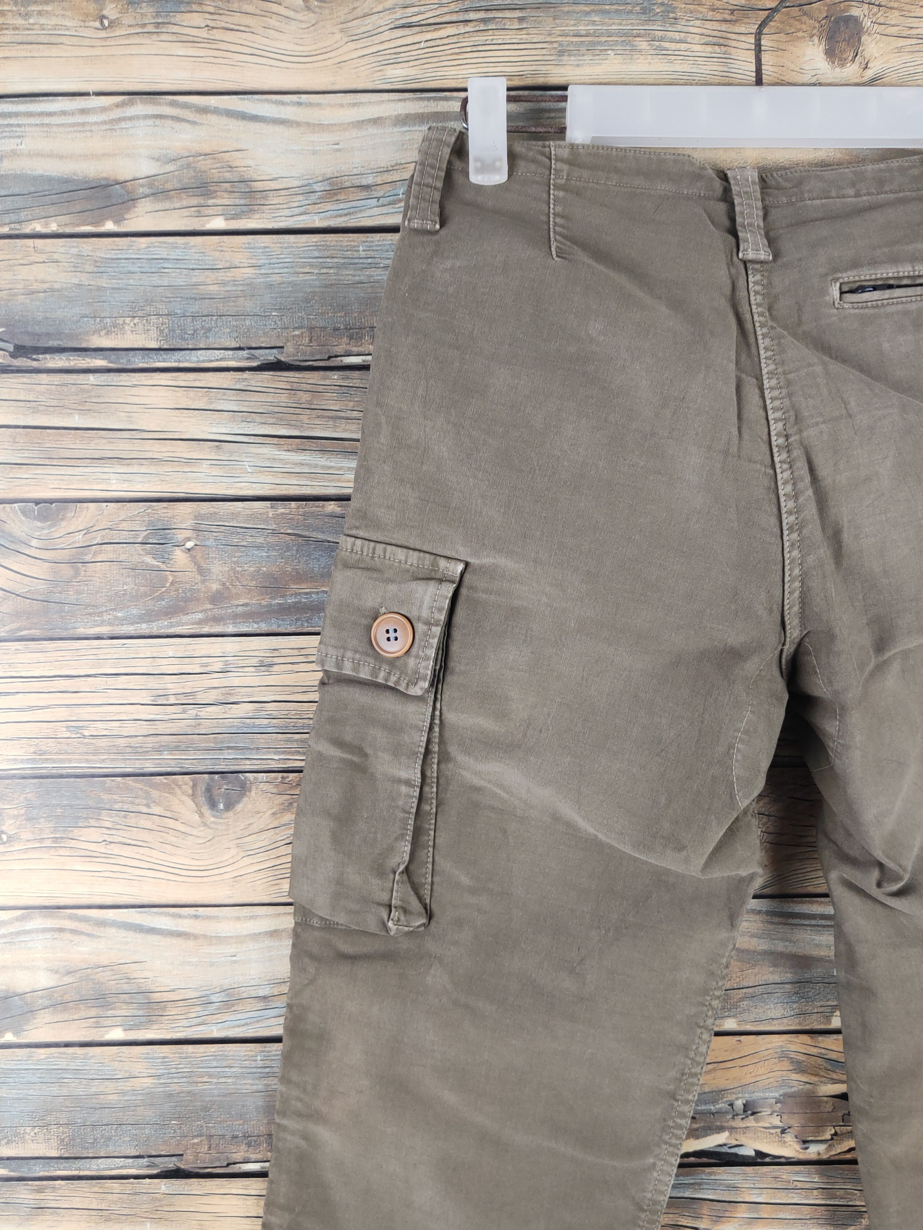 HOLLYWOOD RANCH MARKET DL Mr.HR Market Olive Multipocket Tactical Cargo Pants #457 Size US 28 / EU 44 - 8 Thumbnail