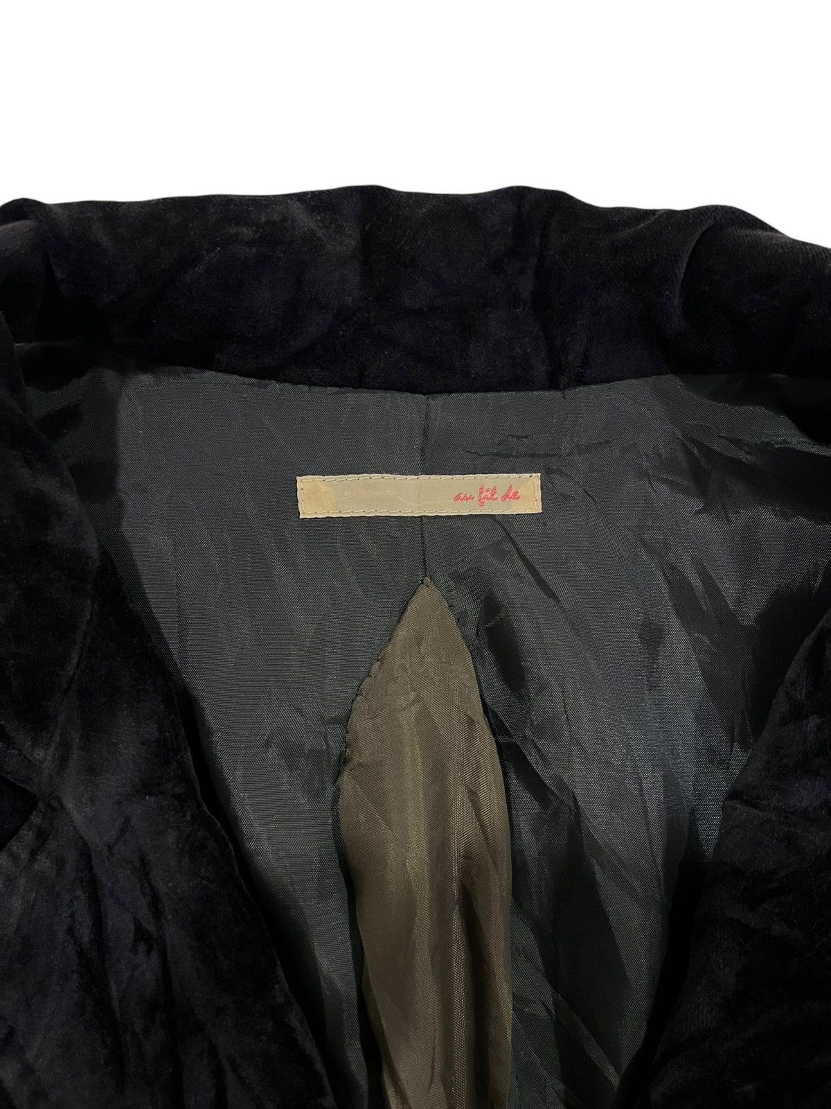 Beauty Beast × Japanese Brand 🇯🇵 JAPANESE BRAND DOUBLE COLLAR SUEDE 4 POCKET BLACK JACKET Size XS / US 0-2 / IT 36-38 - 4 Thumbnail