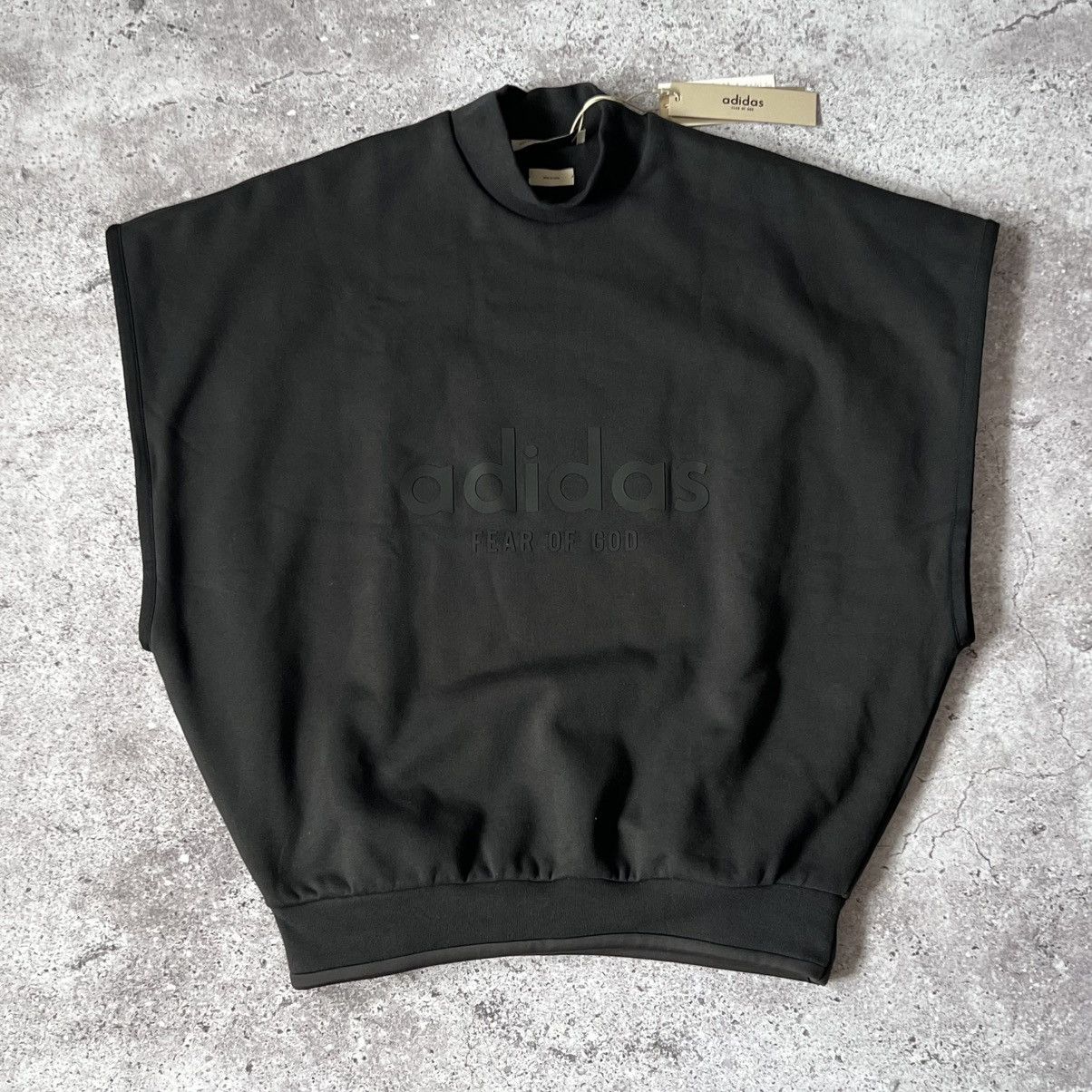 Adidas × Fear of God adidas x Fear of God Athletics Muscle Sweatshirt Black Size US S / EU 44-46 / 1 - 1 Thumbnail