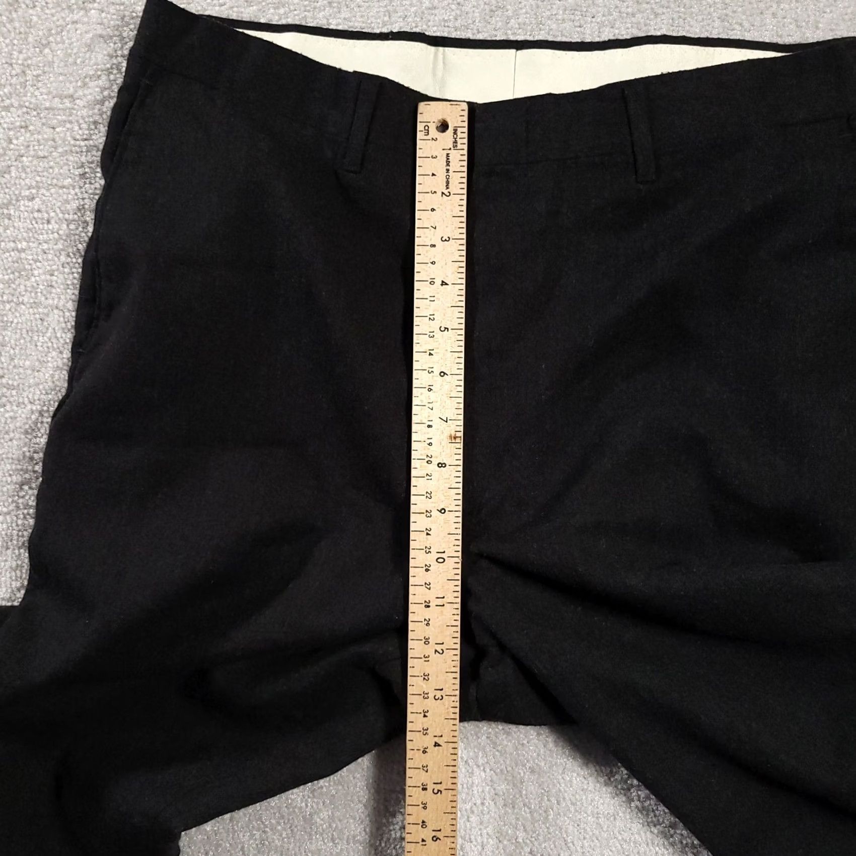 Haggar VINTAGE Haggar Imperial Dress Pants 36X30 Dark Gray Worsted Wool USA Men's Vtg By %100 Size US 36 / EU 52 - 6 Thumbnail