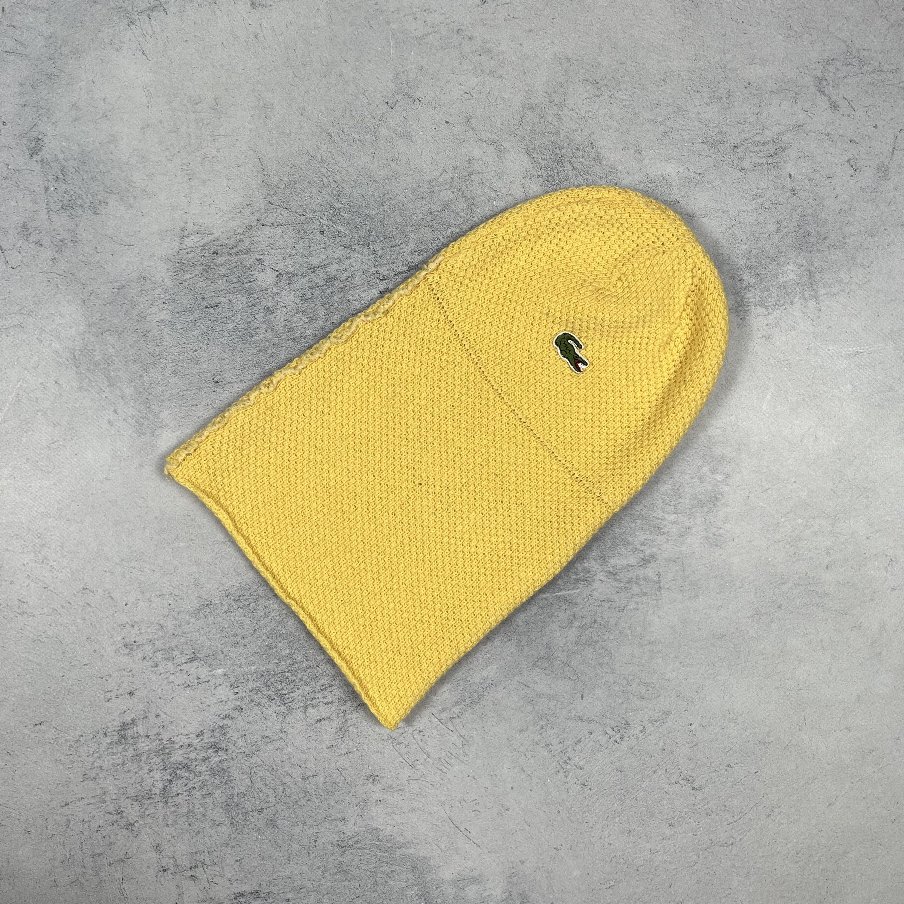 Lacoste Vintage Lacoste Chemise Yellow Beanie Hat 90’s Size ONE SIZE - 3 Thumbnail