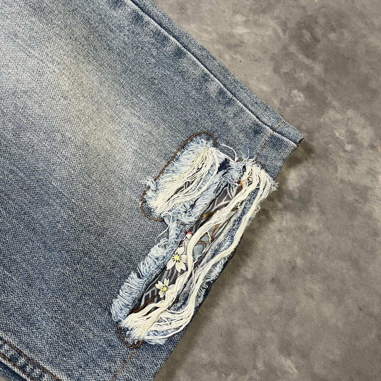 Number (N)ine 2000s Japanese Nylaus Hysteric Ripped Jorts Denim y2k Ifsix Size US 29 - 6 Thumbnail