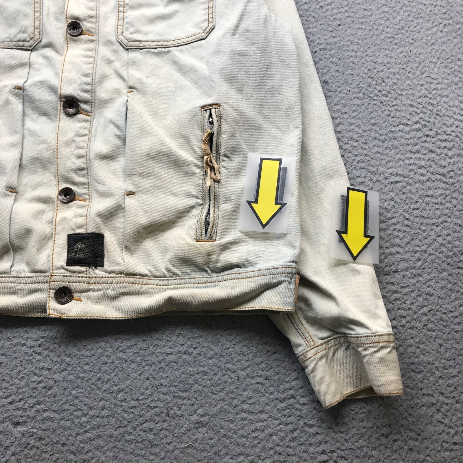 AKOO Akoo Brand Light Washed Jean Denim Trucker Jacket Mens XL Size US XL / EU 56 / 4 - 11 Thumbnail