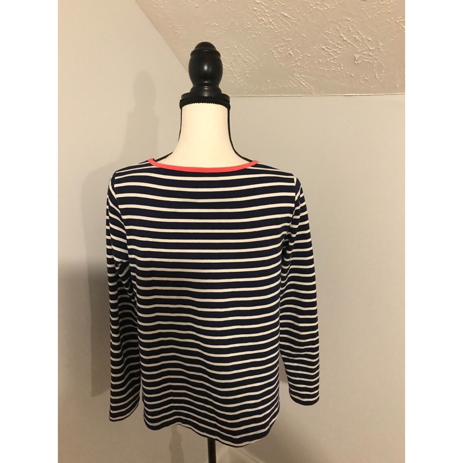 Anthropologie Anthropologie Lil’s Closet Blue/White Stripe Zip Top Size XS / US 0-2 / IT 36-38 - 3 Thumbnail