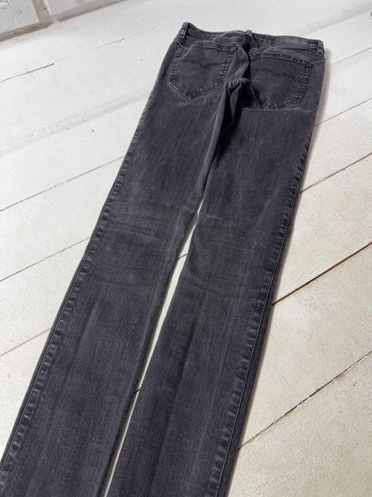 Diesel Luxury Diesel Skinzee Super Slim Skinny Black Stretch Jeans Size 27" / US 4 / IT 40 - 14 Thumbnail
