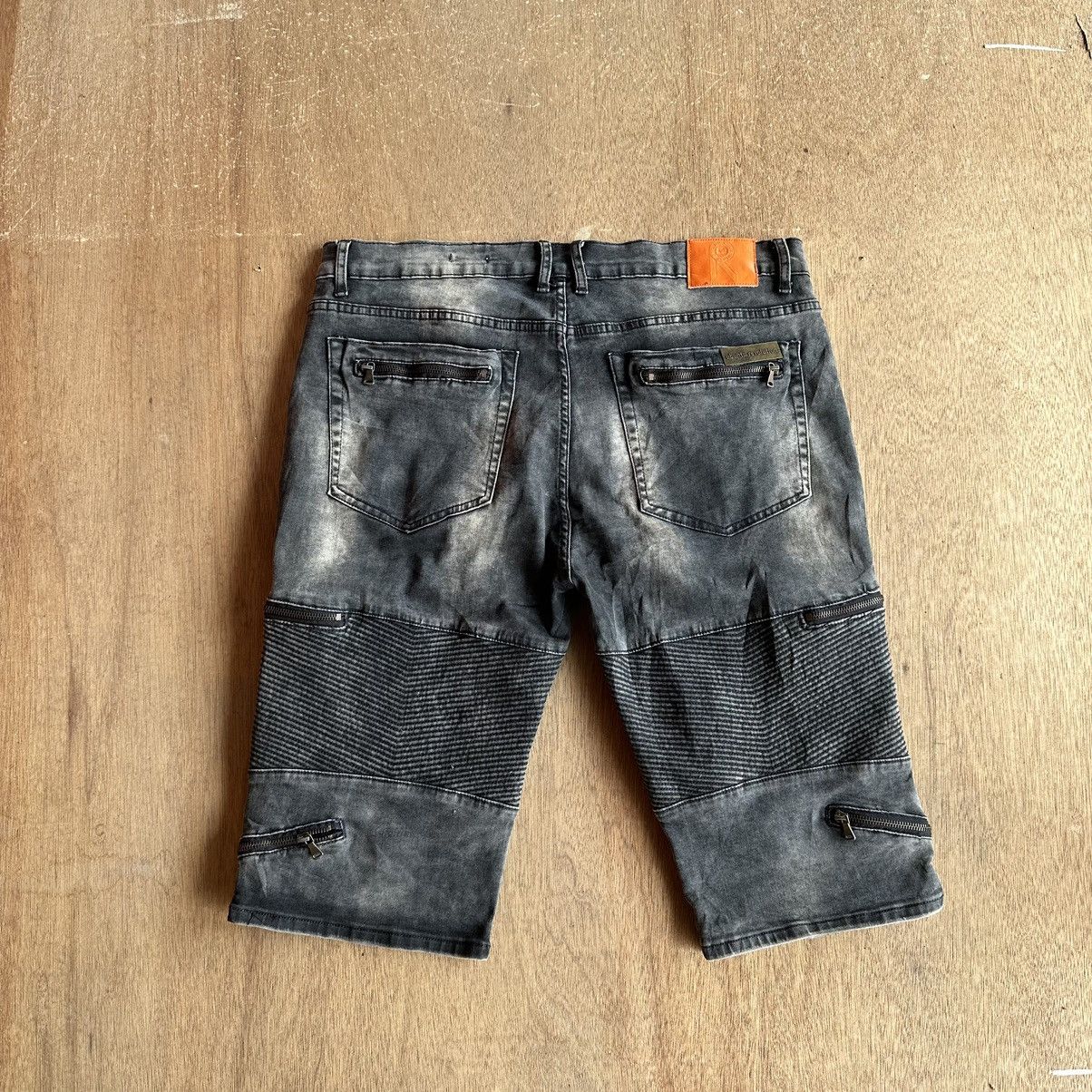 Japanese Brand W38 UBUNTU JAPAN MULTIZIPPER JEANS VINTAGE CROPPED PANT Size US 38 / EU 54 - 11 Thumbnail