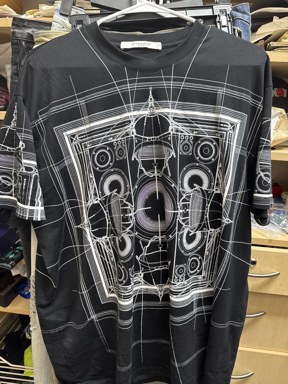 Givenchy Givenchy Black Cobra Map Print Oversized T-Shirt Size US M / EU 48-50 / 2 - 1 Thumbnail