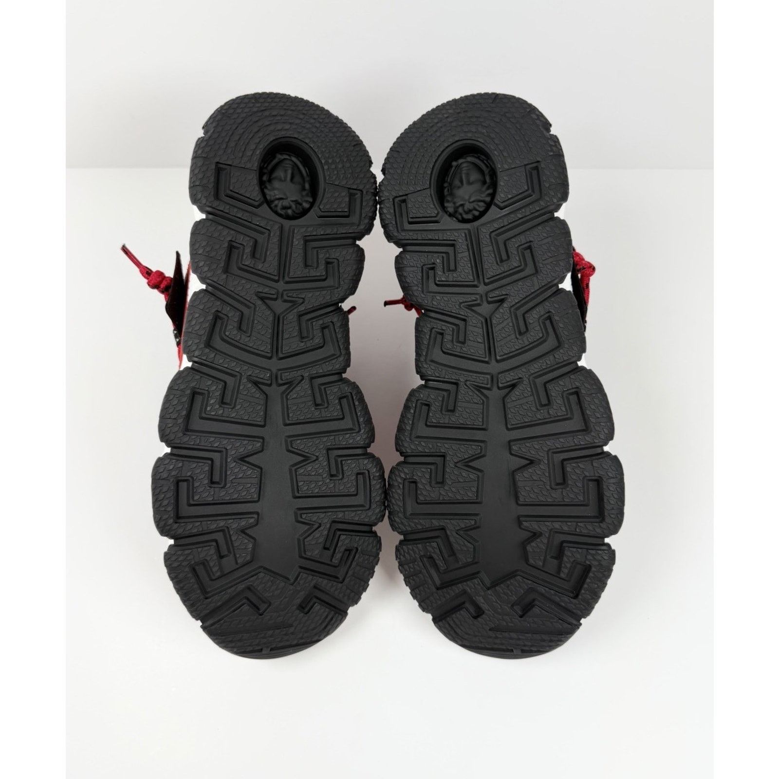 Versace Size 46EU/13US - Versace Trigreca Black Red Sneakers NEW! Size US 13 / EU 46 - 9 Thumbnail