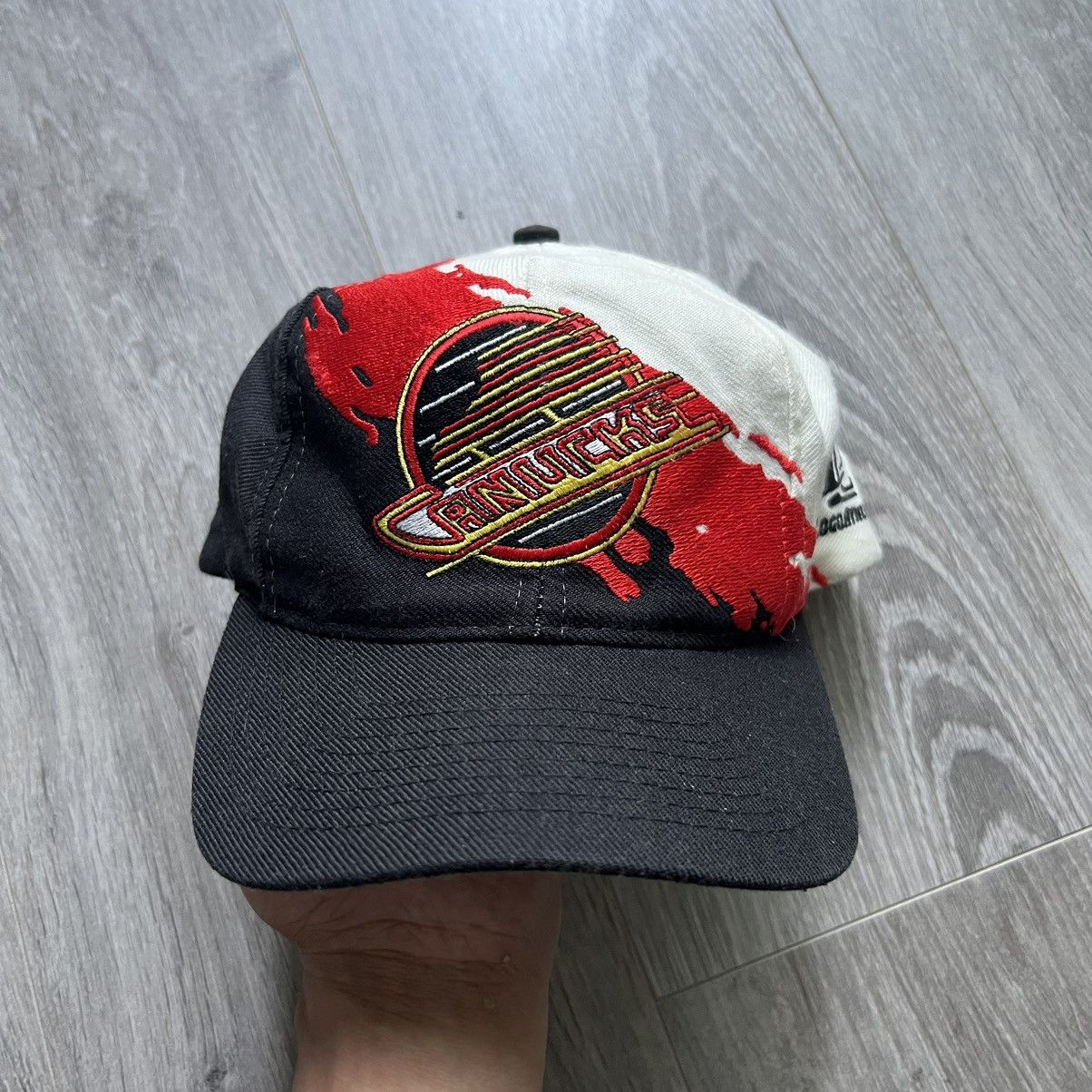 Vintage Vancouver Canucks reverse splash SnapBack