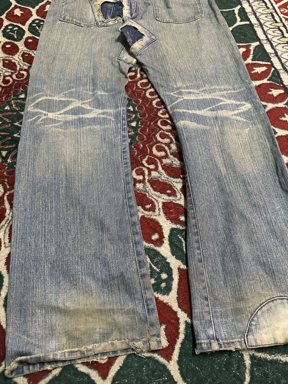 14th Addiction 1990 - Exhibitionist Japan Reconstructed Patch Denim Pant Size US 36 / EU 52 - 22 Thumbnail