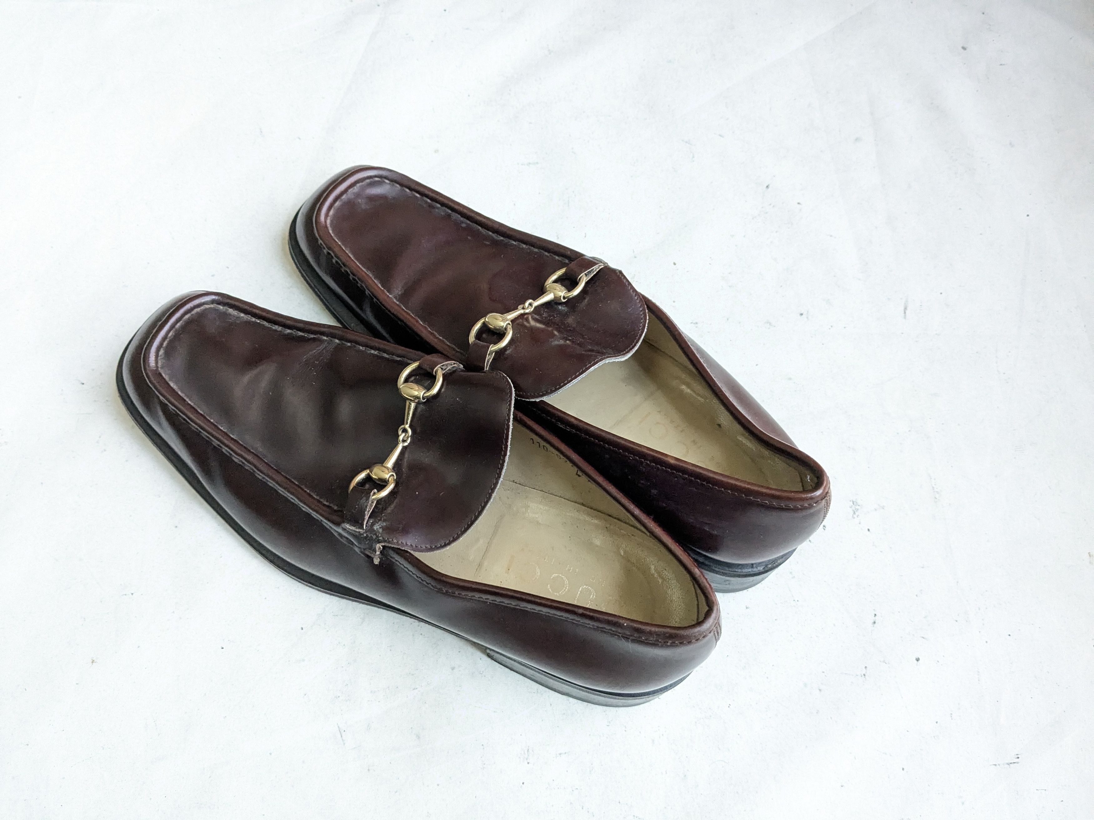 Gucci Gucci Horsebit Loafers Burgundy Leather 13 D Size US 13 / EU 46 - 13 Thumbnail