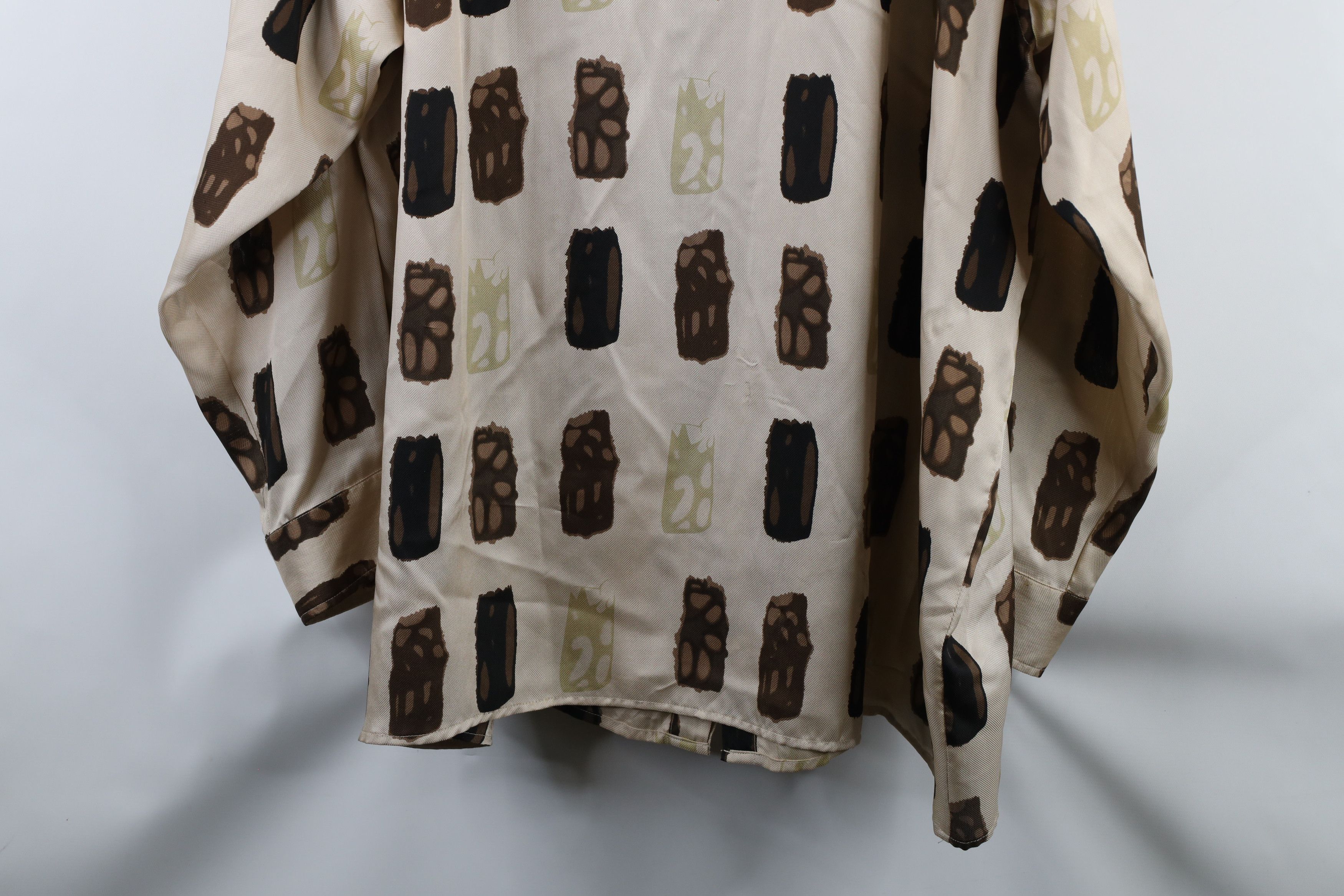 Gemelli × Vintage Vintage 90s Genelli Silk Long Sleeve Collared Button Shirt Size US XXL / EU 58 / 5 - 12 Thumbnail