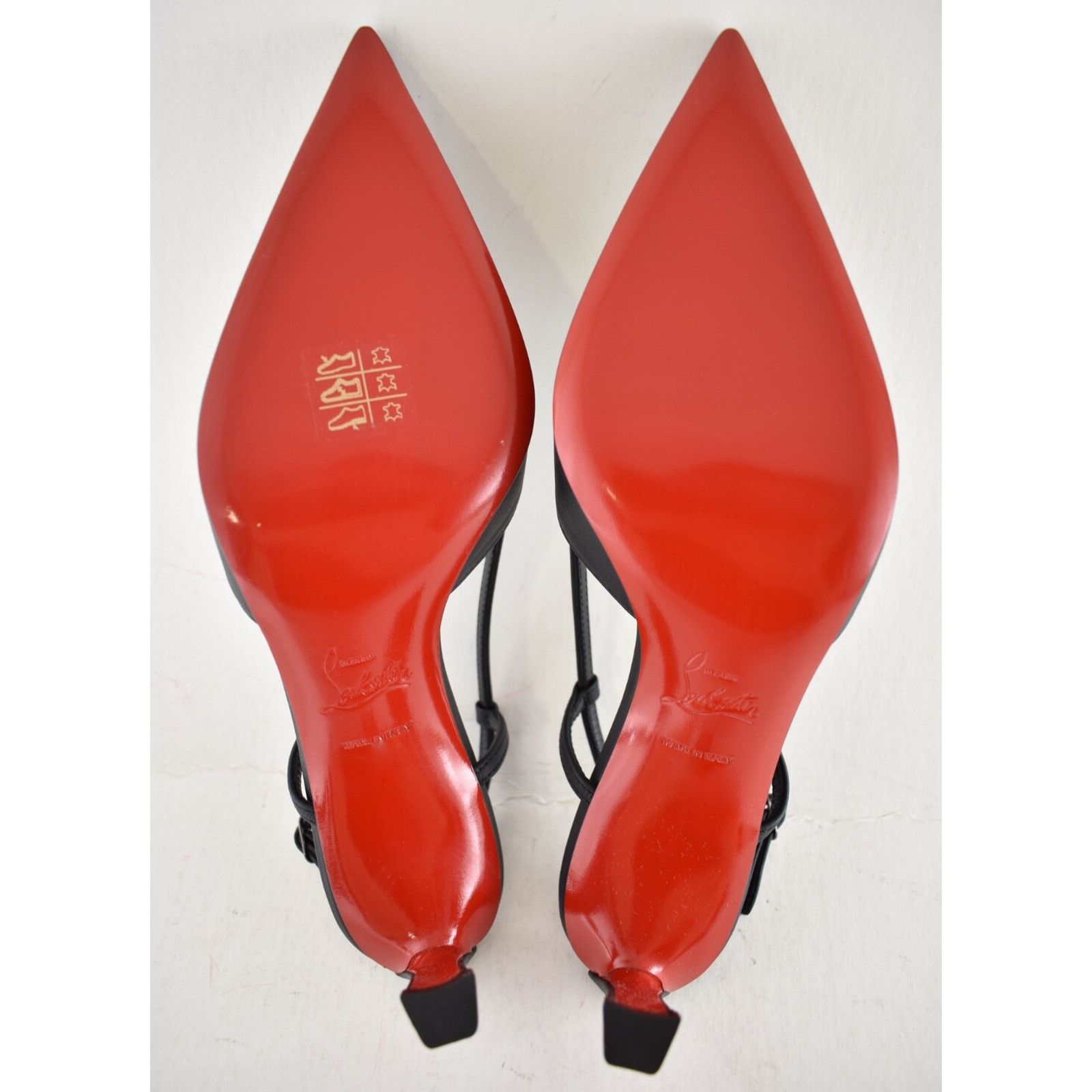 Christian Louboutin Christian Louboutin Condoroline 55 Black Leather Slingback Size US 8.5 / IT 38.5 - 12 Thumbnail