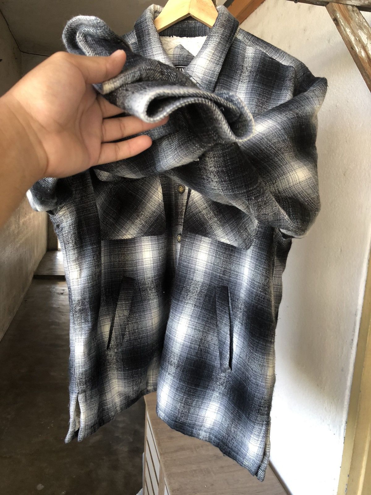 Japanese Brand Vintage Collins International Flannel Inner Fleece Size US L / EU 52-54 / 3 - 13 Thumbnail
