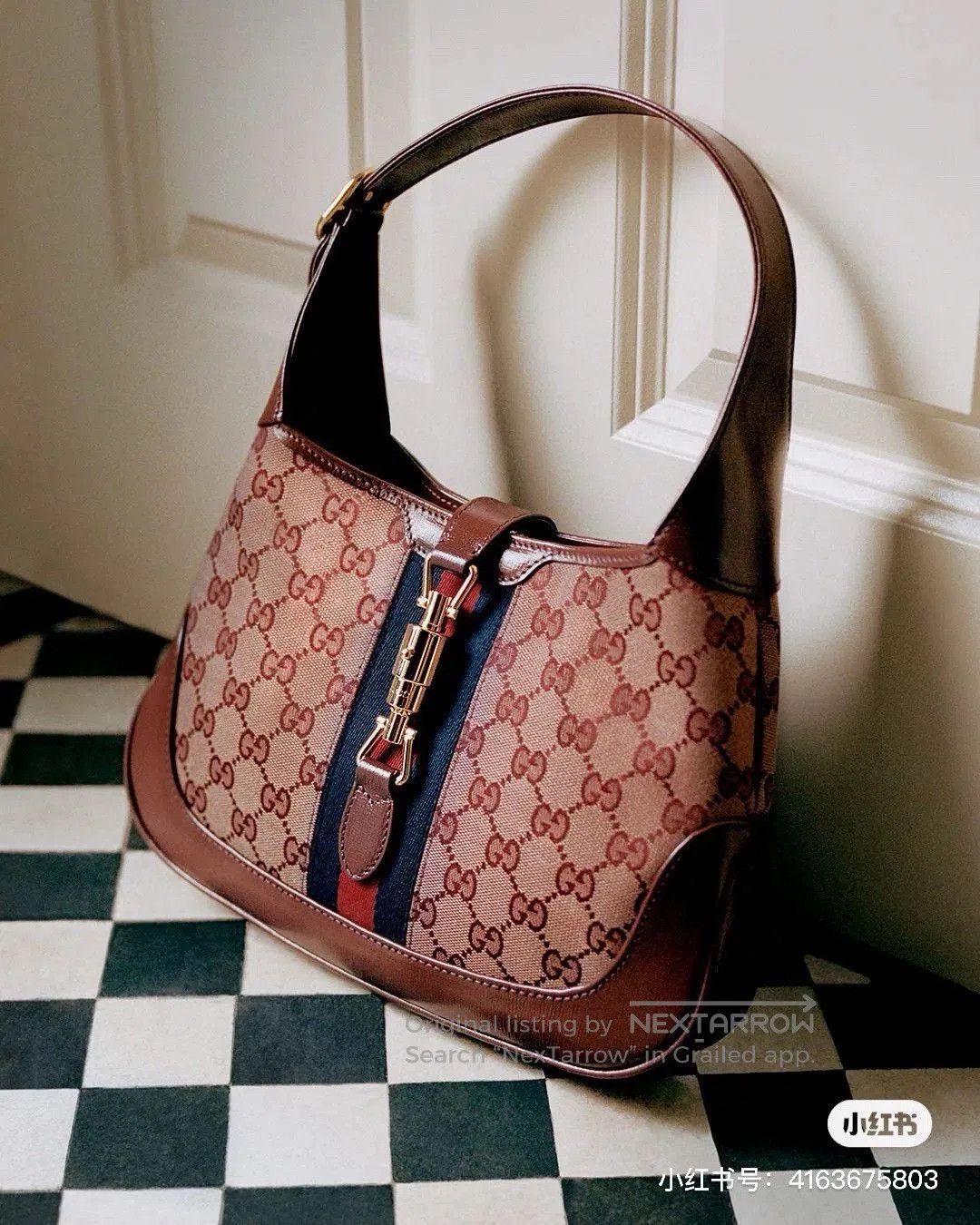Gucci Gucci Jackie 1961 Red Denim Bag. Size ONE SIZE - 2 Thumbnail