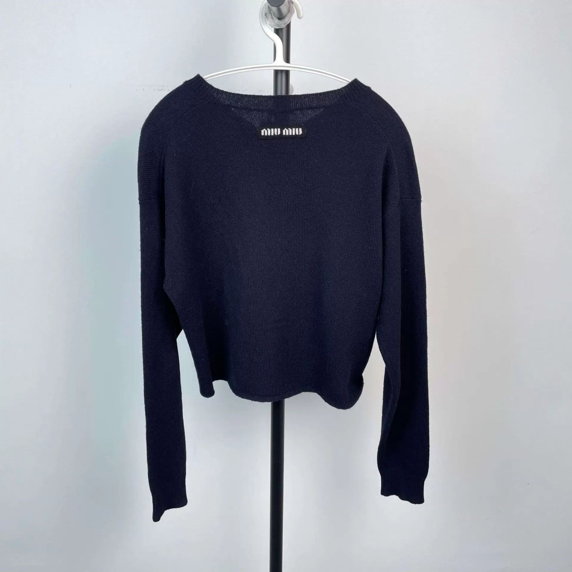 Miu Miu MIU MIU black sweater 38 95 New Size XS / US 0-2 / IT 36-38 - 2 Thumbnail