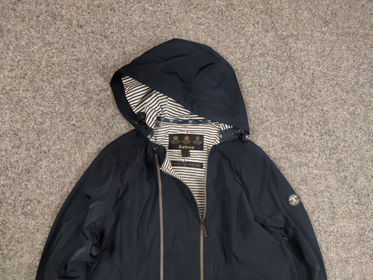 Barbour Barbour Pendeen Waterproof Womens Hoodie Zip Blue Jacket Size L / US 10 / IT 46 - 8 Thumbnail