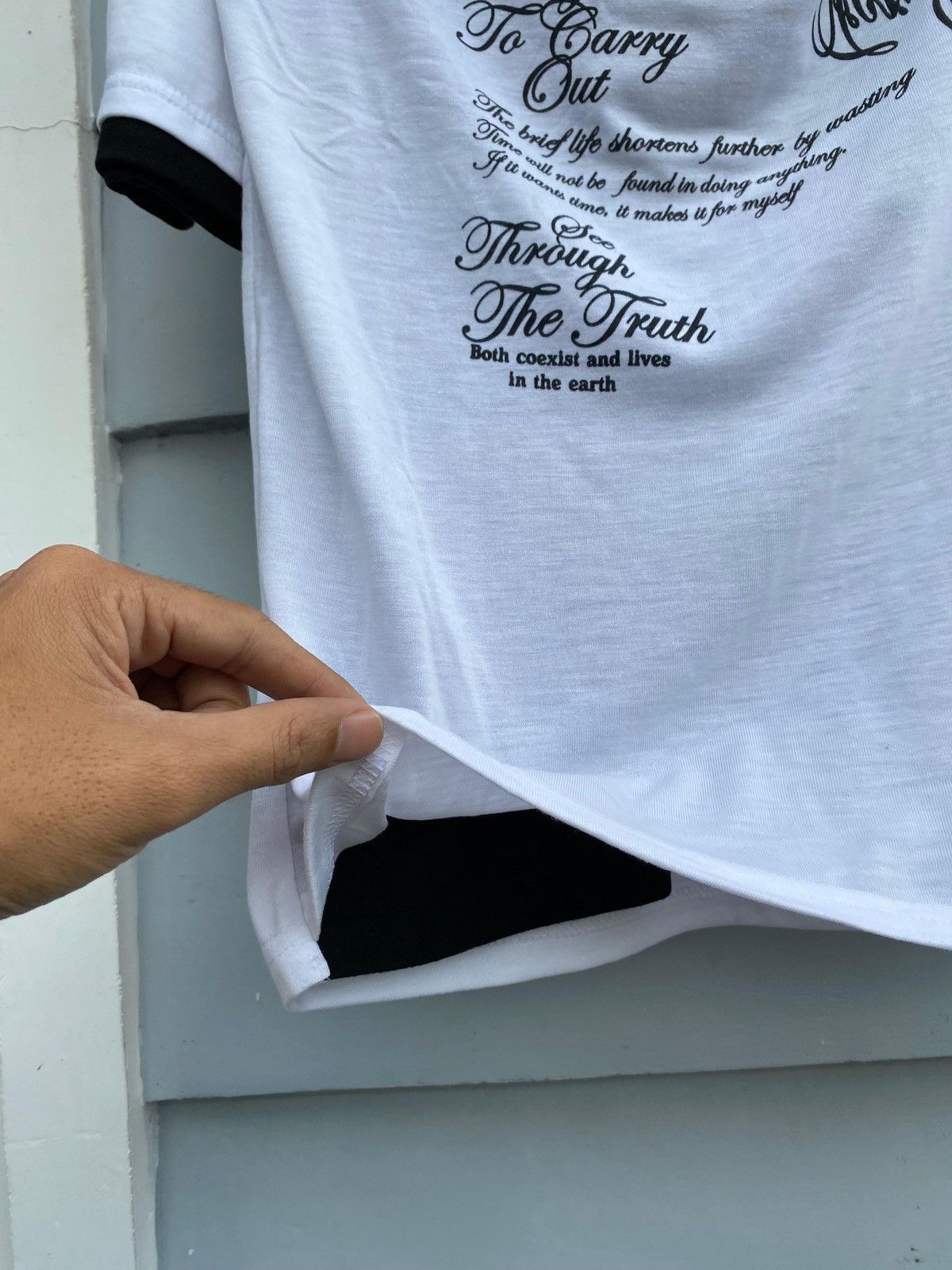 If Six Was Nine Beaumere Avant-Garde Text Tee Typography Japan Street Style Size L / US 10 / IT 46 - 5 Thumbnail