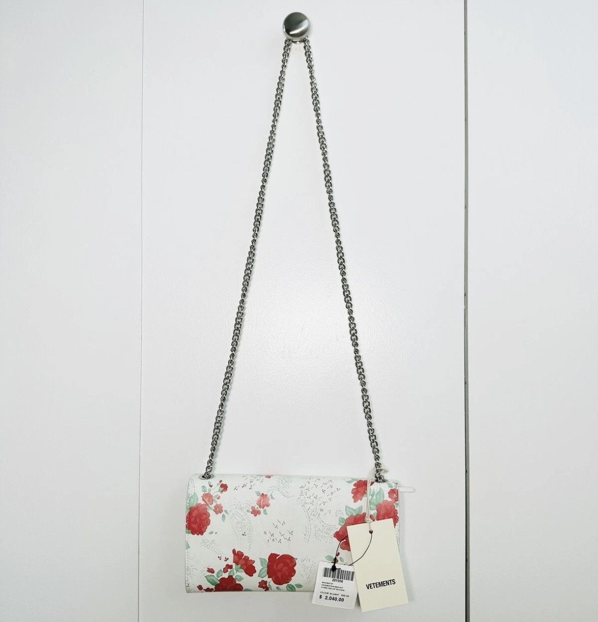 Vetements Vetements Floral Wallet on Chain Lambskin Bag NWT Size ONE SIZE - 11 Thumbnail