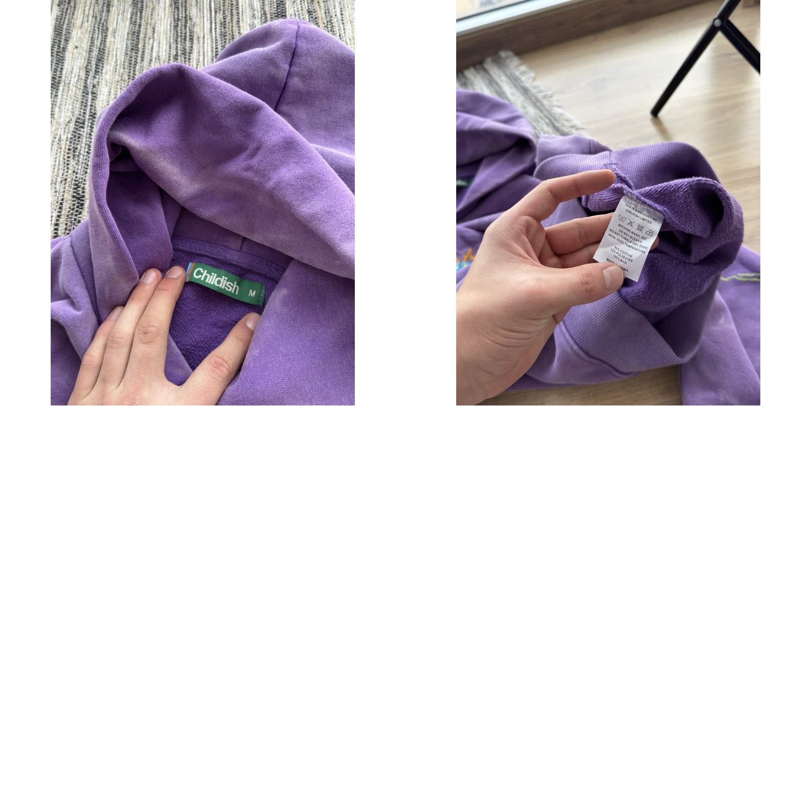 Vintage VINTAGE Childish Hoodie Mens M Purple 1995 Racing Rare 90s Streetwear Car M3 E92 arcade-inspired? Size US M / EU 48-50 / 2 - 8 Thumbnail