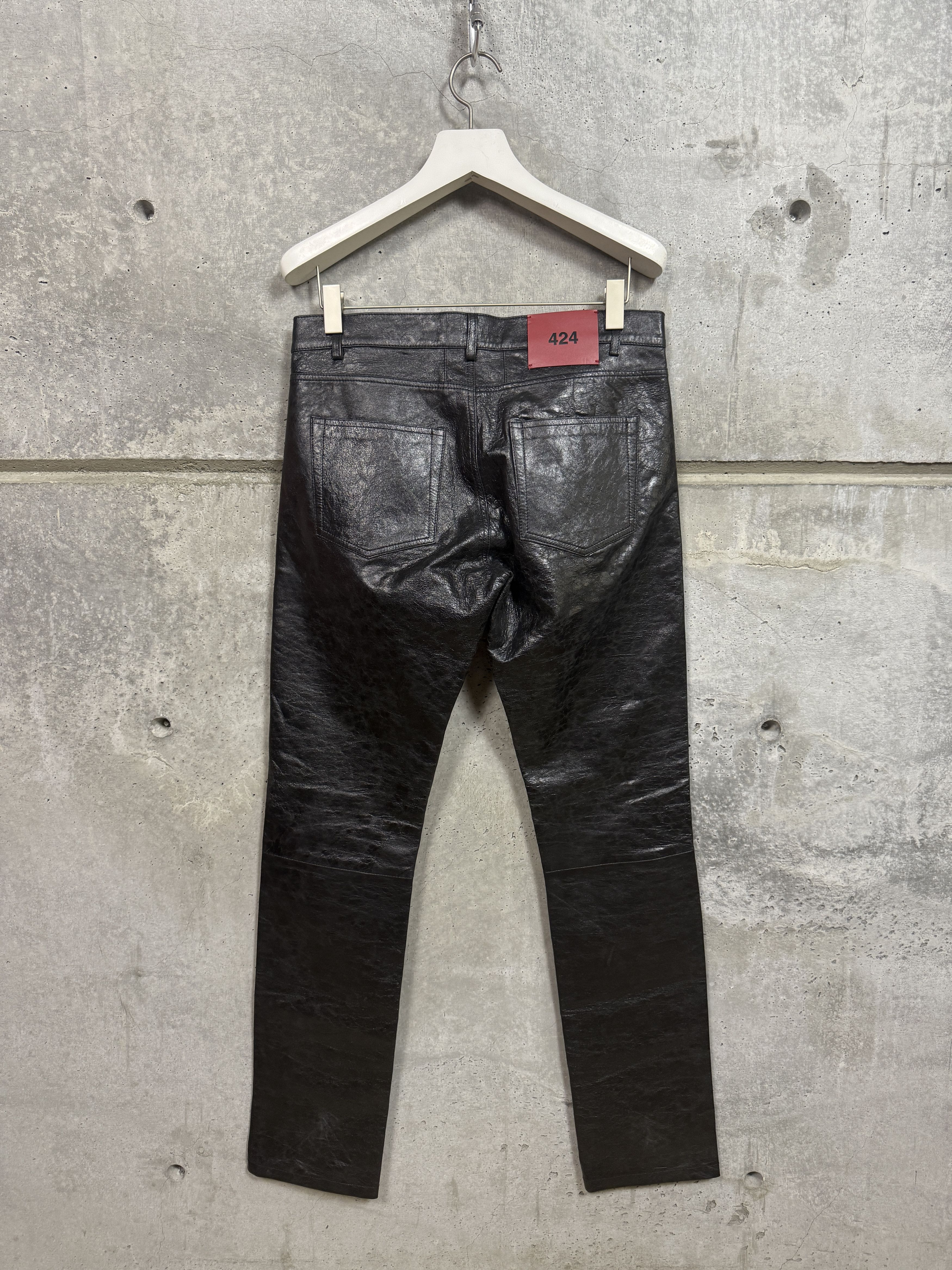 424 424 Leather Pants Trousers Jeans Four two Four Size US 32 / EU 48 - 7 Thumbnail