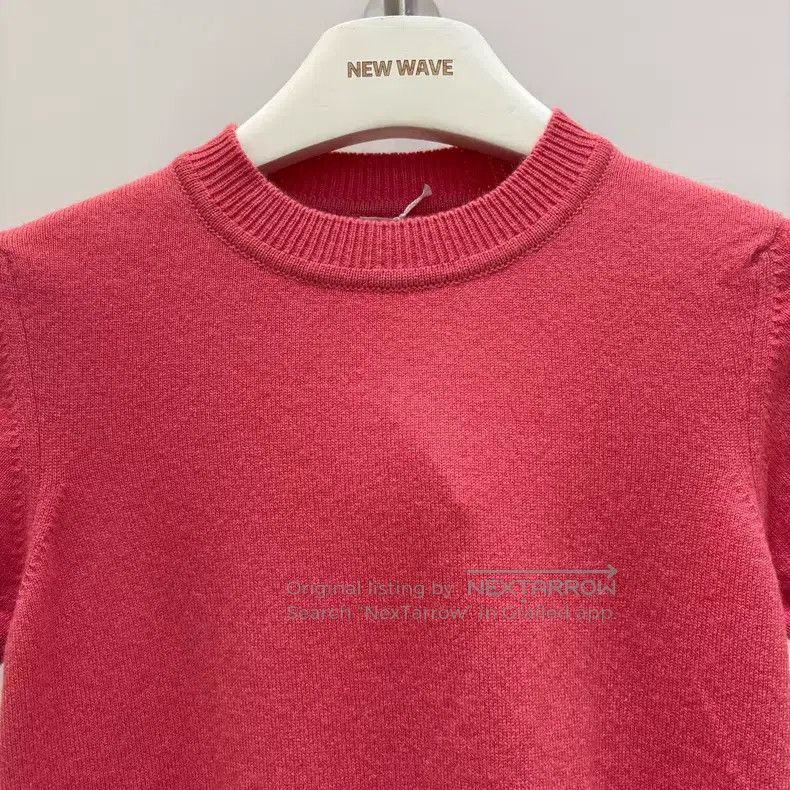 Hermes Hermes Women's Crewneck Knit Short Sleeve Sweater Size XXS / US 00 / IT 34 - 3 Thumbnail
