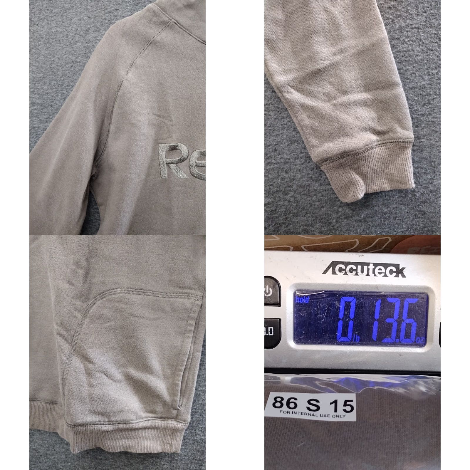 Reebok Reebok Hoodie Women's XL Beige Logo Pullover Hooded Sweatshirt Activewear Casual Modern Fit Size XL / US 12-14 / IT 48-50 - 8 Thumbnail