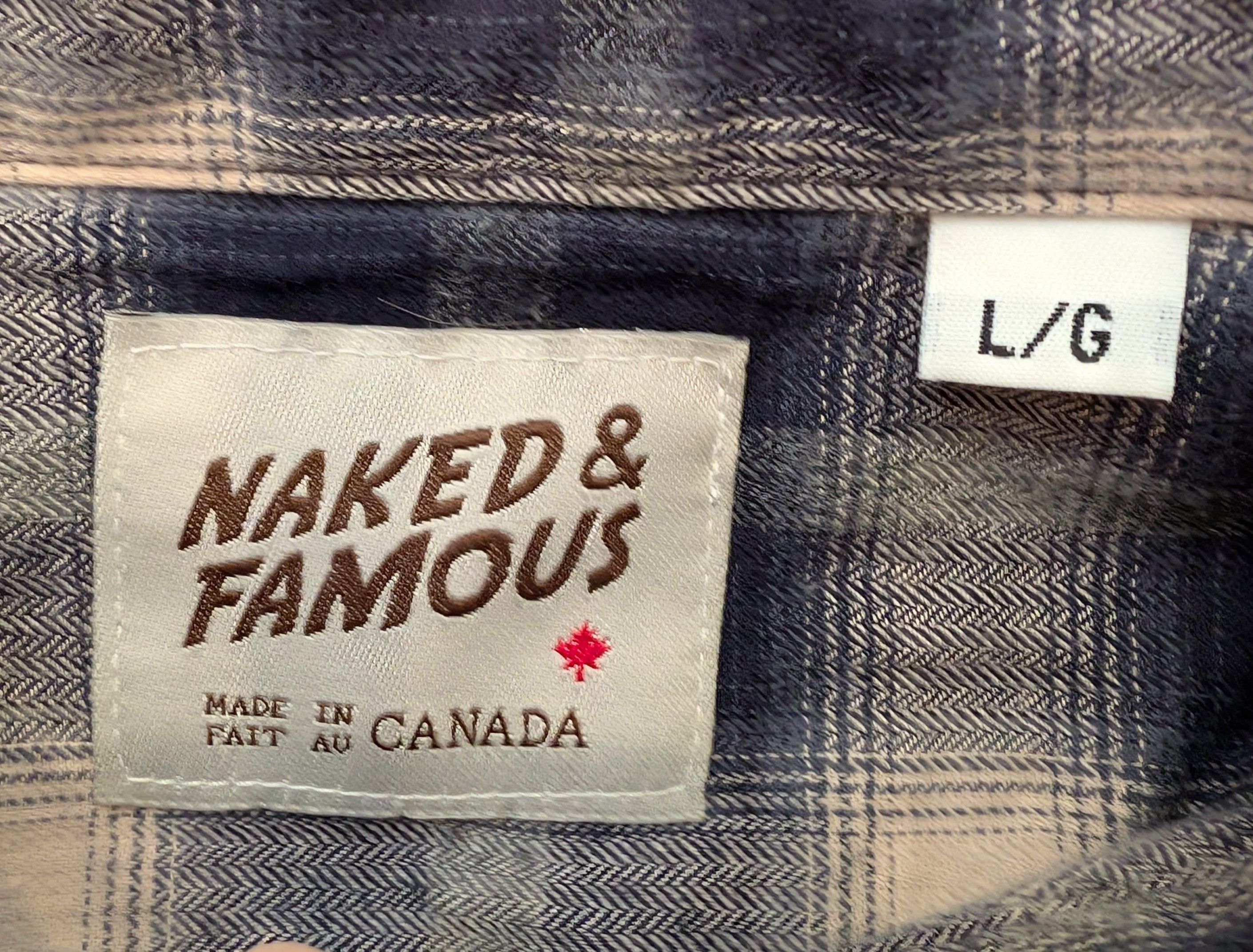 Naked & Famous Naked & Famous Button Up Ombre Plaid Flannel Shirt Size US L / EU 52-54 / 3 - 3 Thumbnail