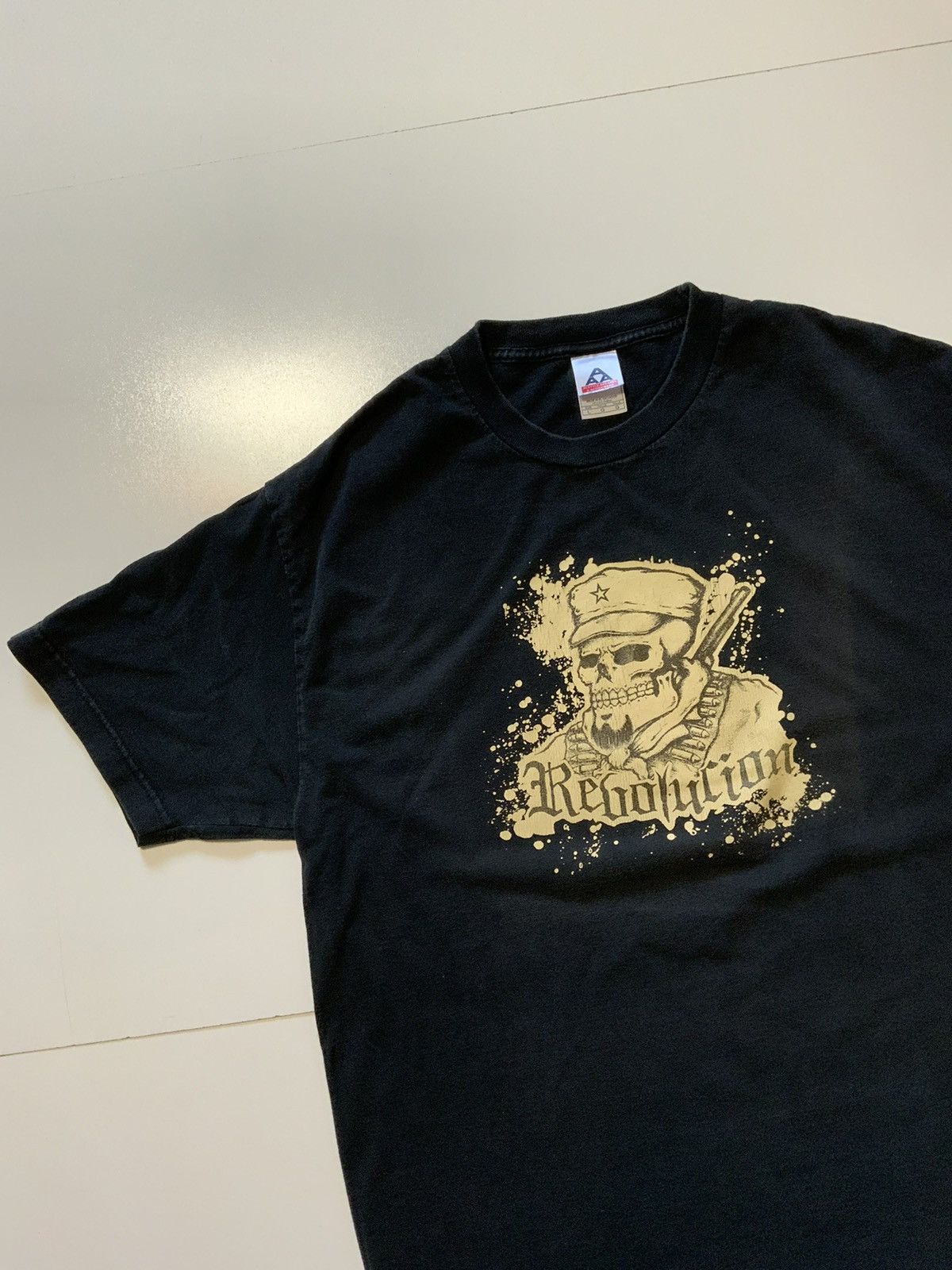 Band Tees Revolucion Revolution Skull Military Anarchy Band T-Shirt Size US L / EU 52-54 / 3 - 4 Thumbnail
