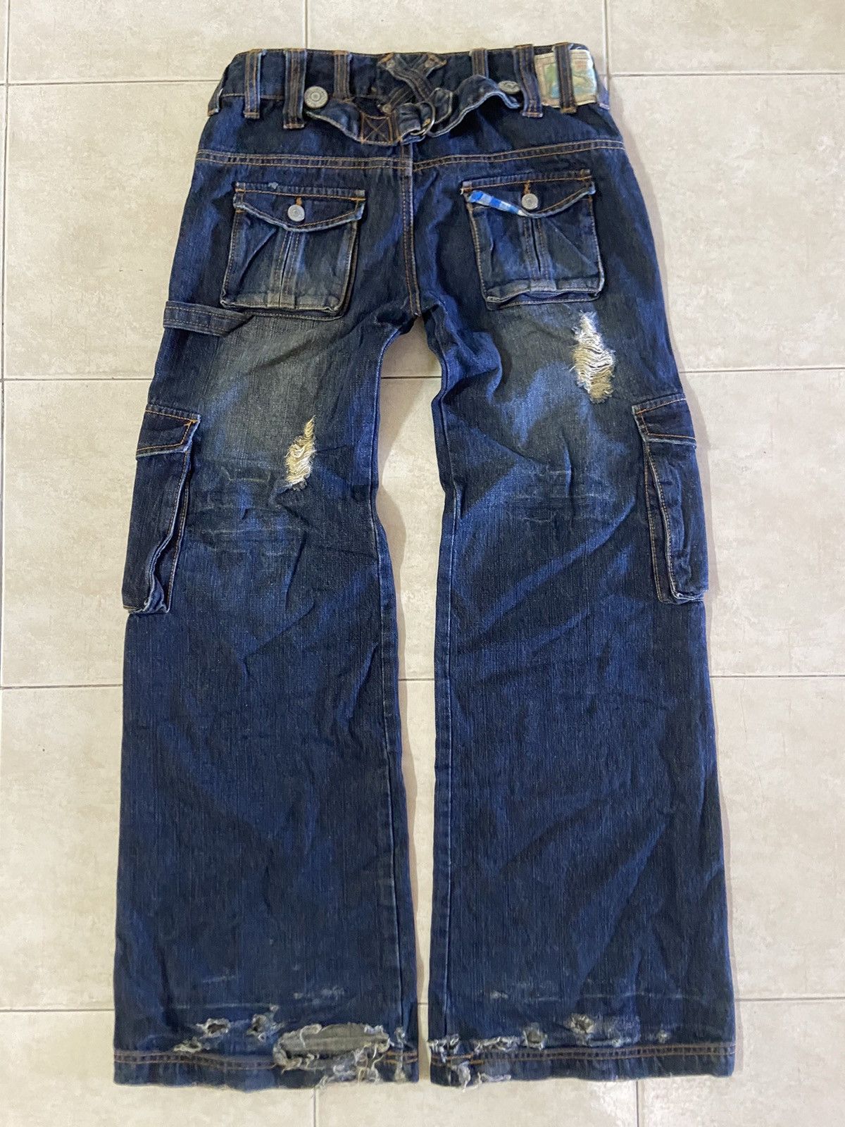 Hysteric Glamour Rare💥Blue Moon Flare Boot Cut Distressed Denim Pants Size US 30 / EU 46 - 14 Thumbnail