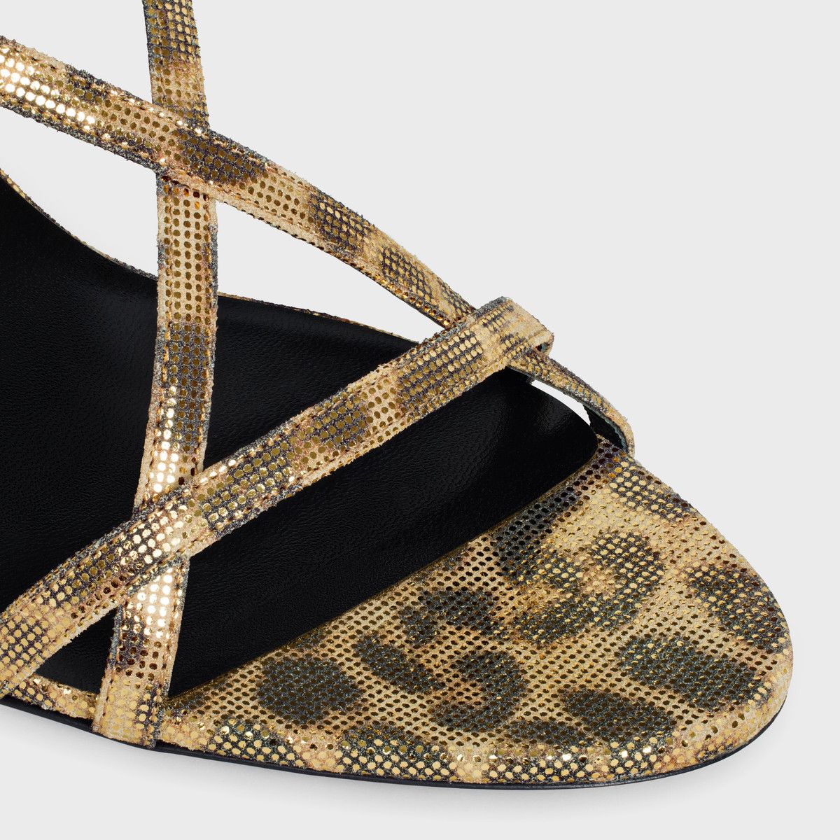 Celine o1bcso1str0625 358924433C Sandals in Brown/Gold Size US 6 / IT 36 - 4 Thumbnail
