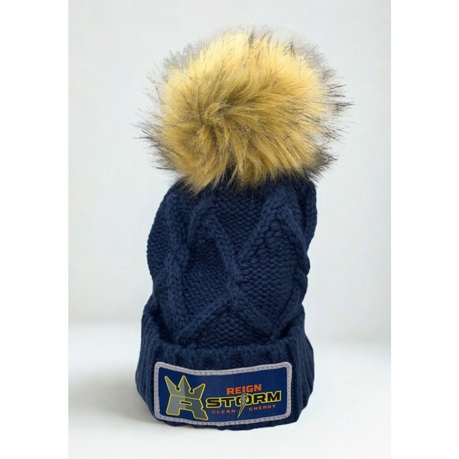 New Era Reign Storm New Era Beanie Pom Hat Women Knit Monster Energy Size ONE SIZE - 2 Thumbnail
