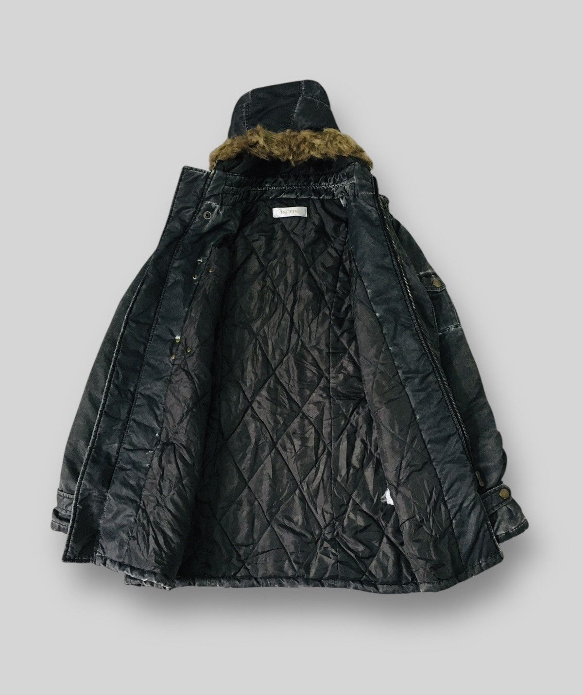 If Six Was Nine × Japanese Brand × Le Grande Bleu (L.G.B.) A07 Incede Punk Bondage Multipocket Fur Hoodie Jacket Size M / US 6-8 / IT 42-44 - 2 Thumbnail
