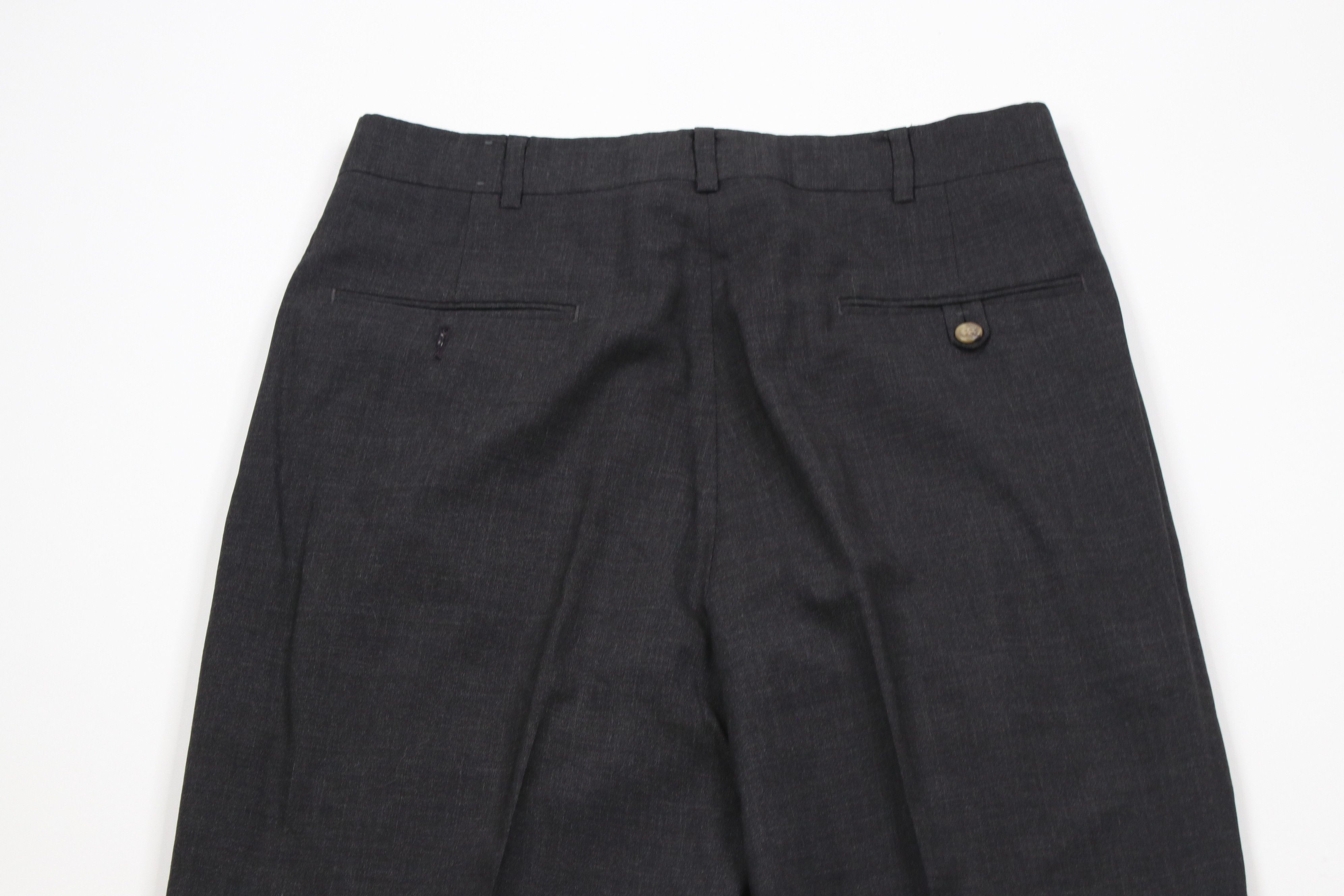 Tommy Hilfiger × Vintage Vintage 90s Tommy Hilfiger Cuffed Chino Pants Charcoal Gray Size US 30 / EU 46 - 11 Thumbnail