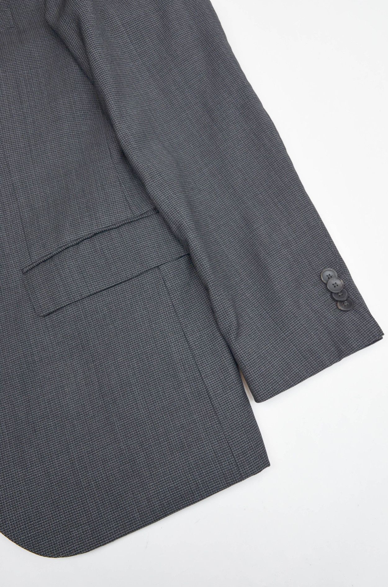 Hugo Boss Hugo Boss Super 100 Wool Micro Check Blazer - Size 38R Size 38R - 4 Thumbnail