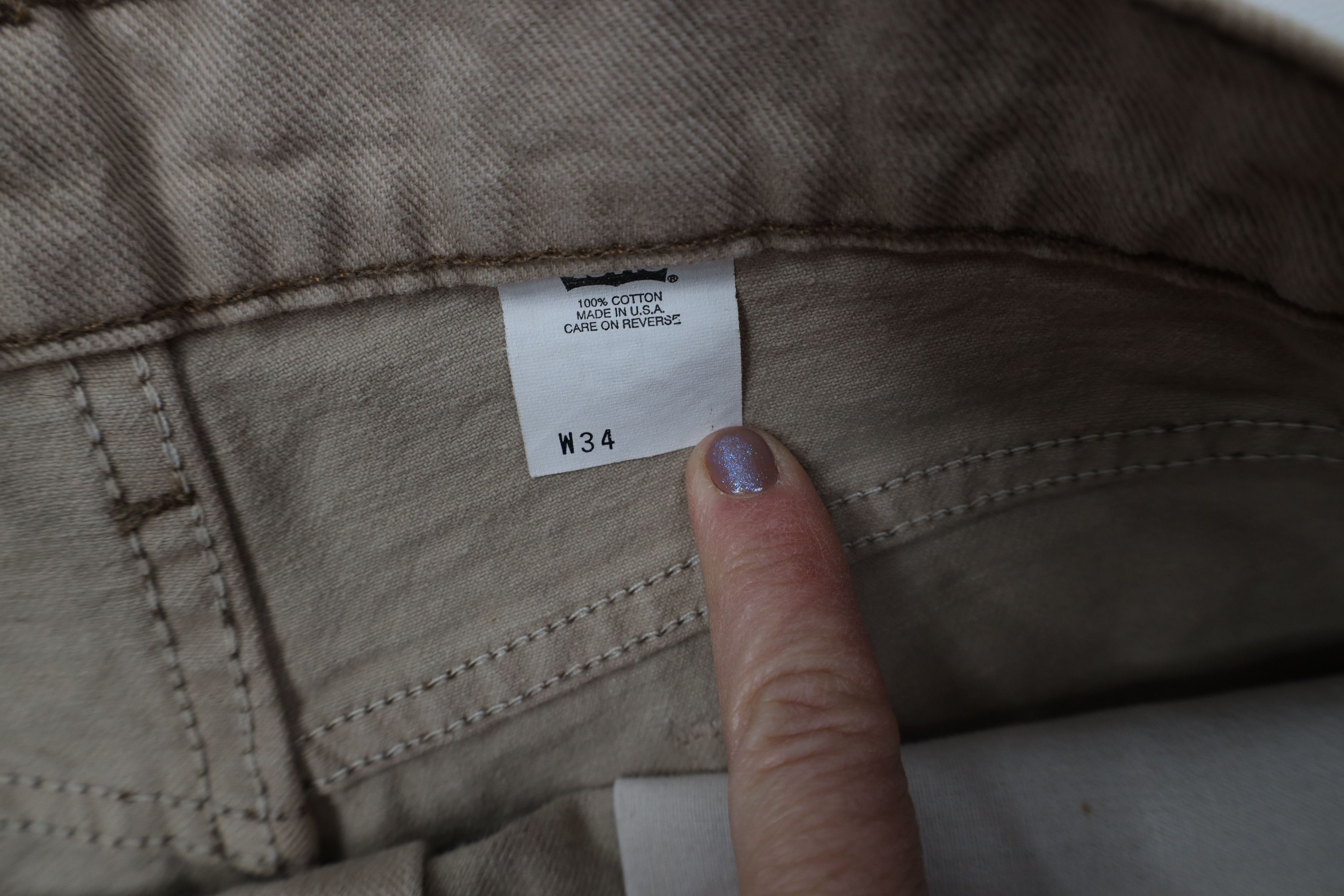 Levi's Vintage 90s Levis 550 Orange Tab Fit Denim Jean Shorts USA Size US 34 / EU 50 - 6 Thumbnail