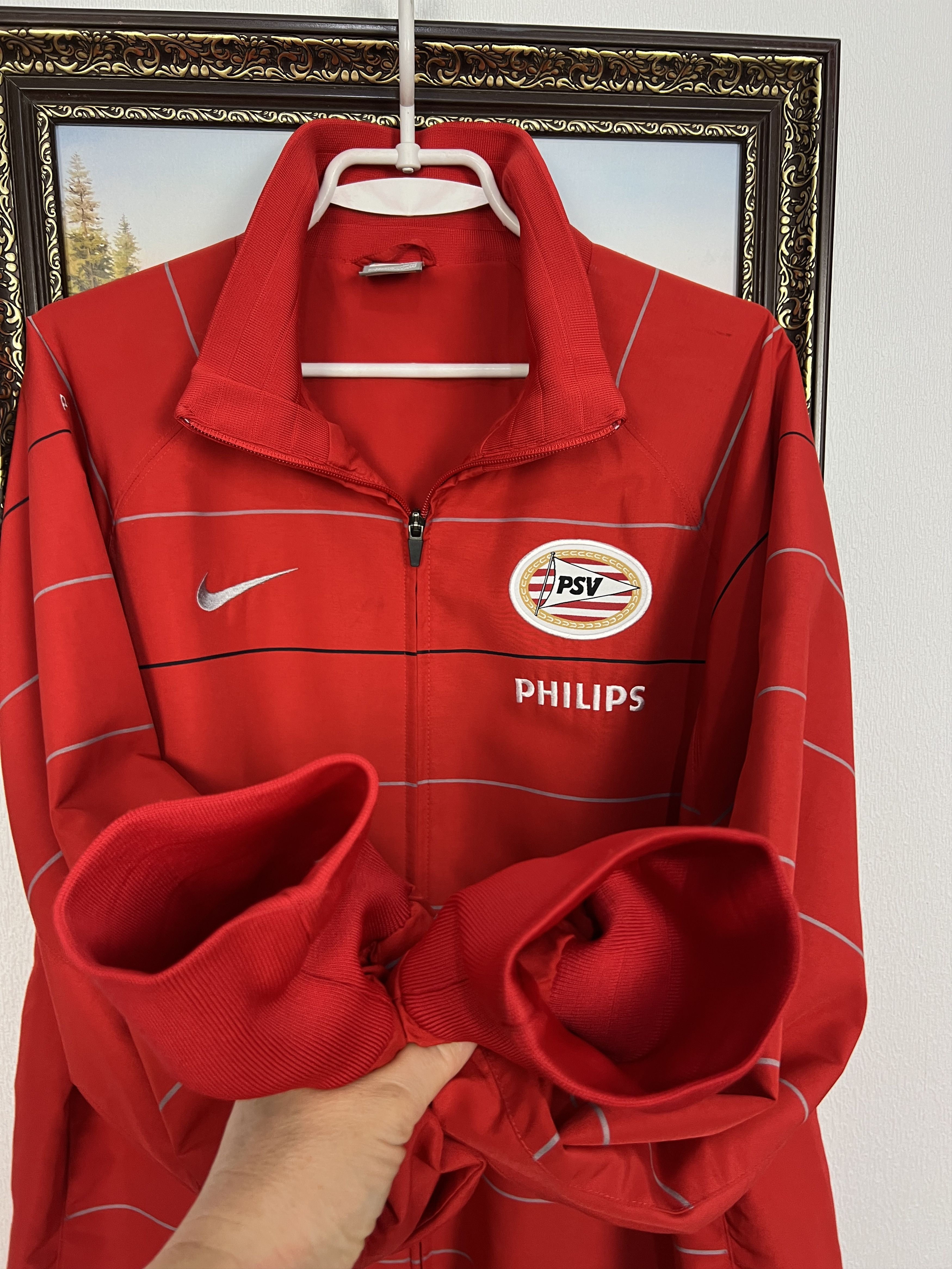 Nike Vintage PSV Eindhoven Football Jacket Soccer Track Top Rare Size US XL / EU 56 / 4 - 6 Thumbnail