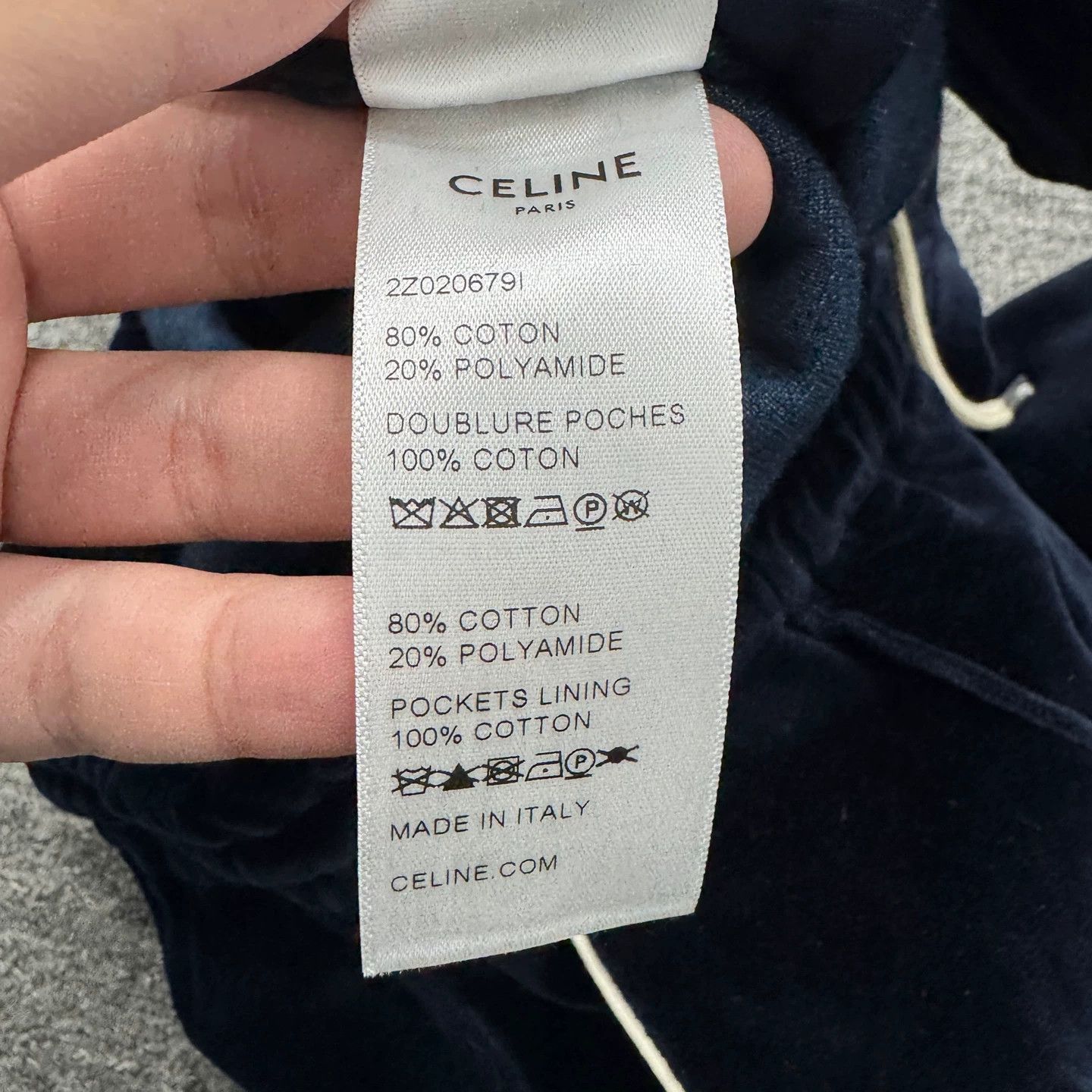 Celine Celine 0880 velvet flared pants L new Size 28" / US 6 / IT 42 - 3 Thumbnail