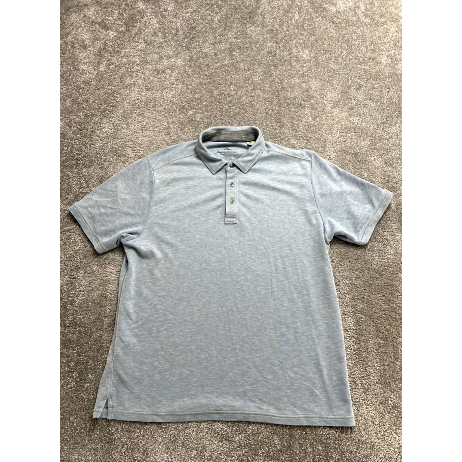 Tommy Bahama Tommy Bahama Polo Shirt Mens Large Gray Side Slit Resort Golf Tennis Performance Size US L / EU 52-54 / 3 - 2 Thumbnail