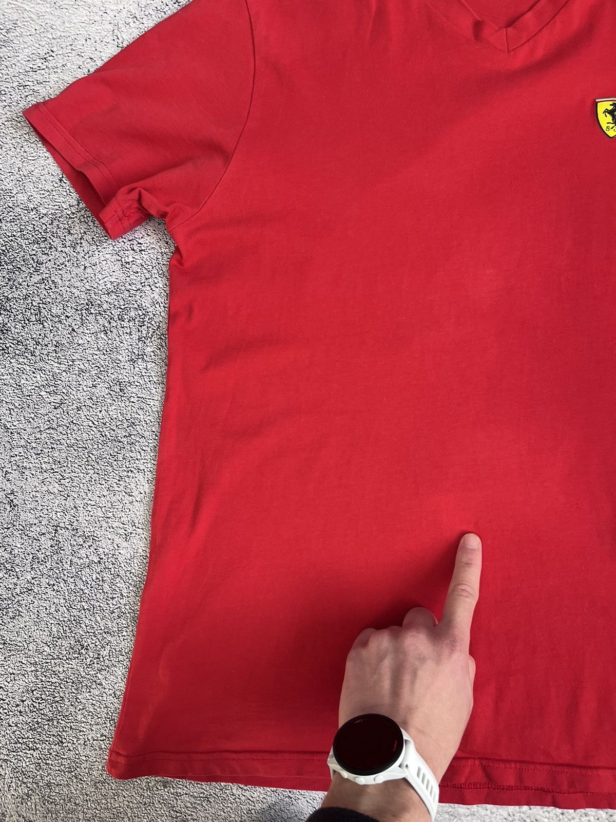 Ferrari × Vintage Ferrari Men’s T- Shirt Vintage Red V- Neck Official Product Size US M / EU 48-50 / 2 - 16 Thumbnail