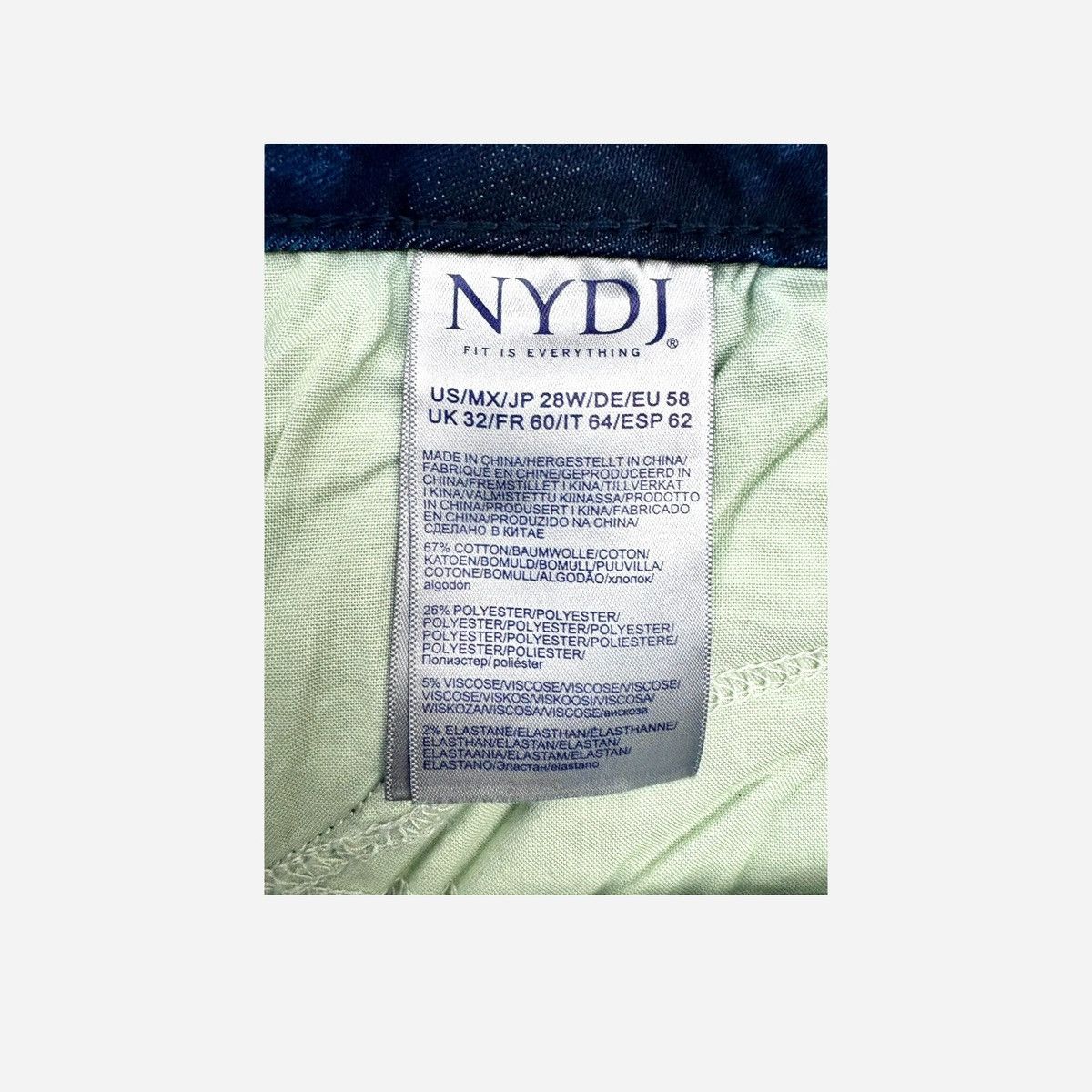 NYDJ NYDJ Women’s Plus Size Emma Dark Blue Jeans Sz 28W Size 36" / US 14 / IT 50 - 14 Thumbnail