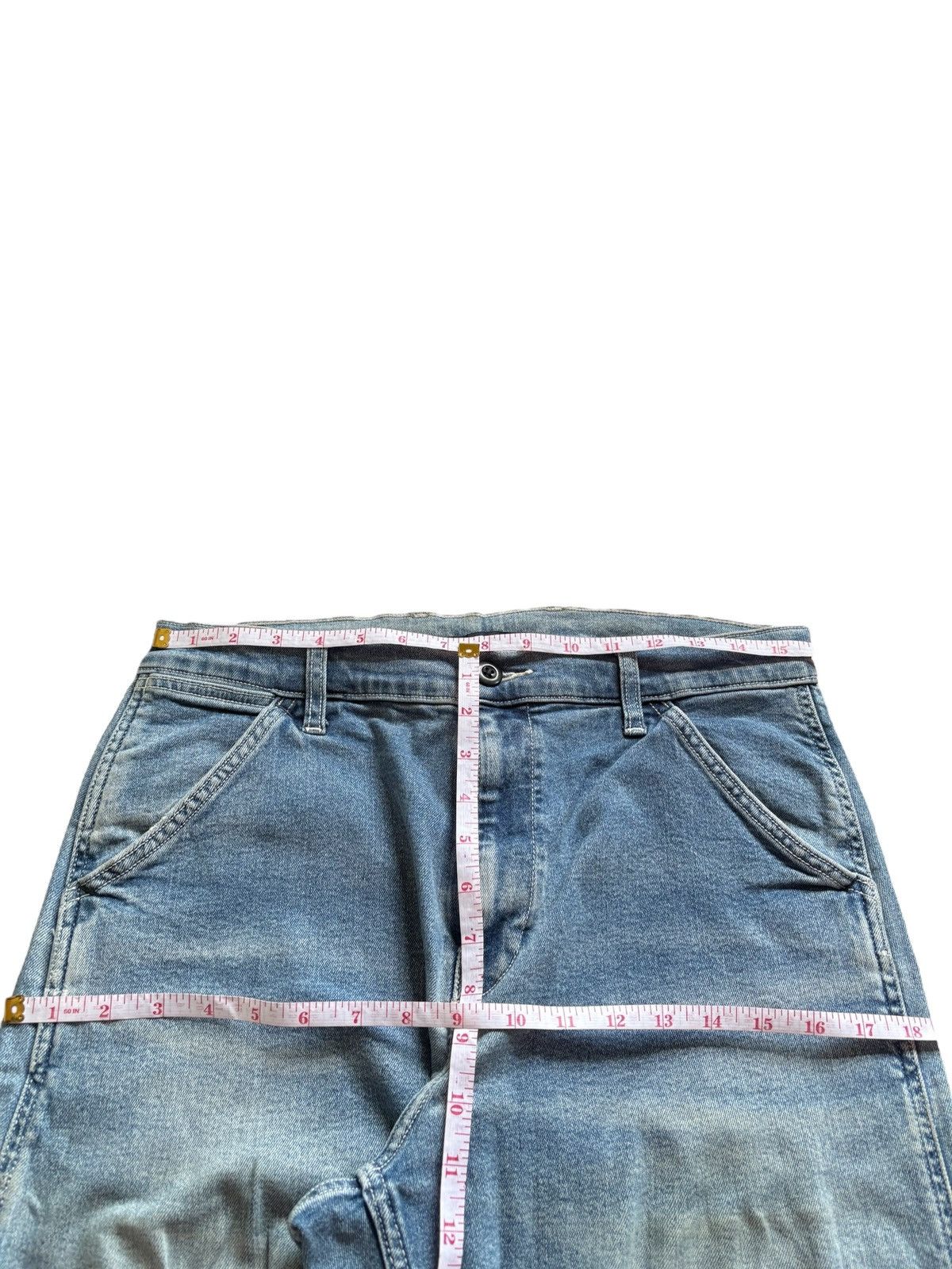 Japanese Brand × Jun Takahashi × Uniqlo Vintage Uniqlo Carpenter Mud Wash Distressed Loose Jeans Size US 32 / EU 48 - 13 Thumbnail