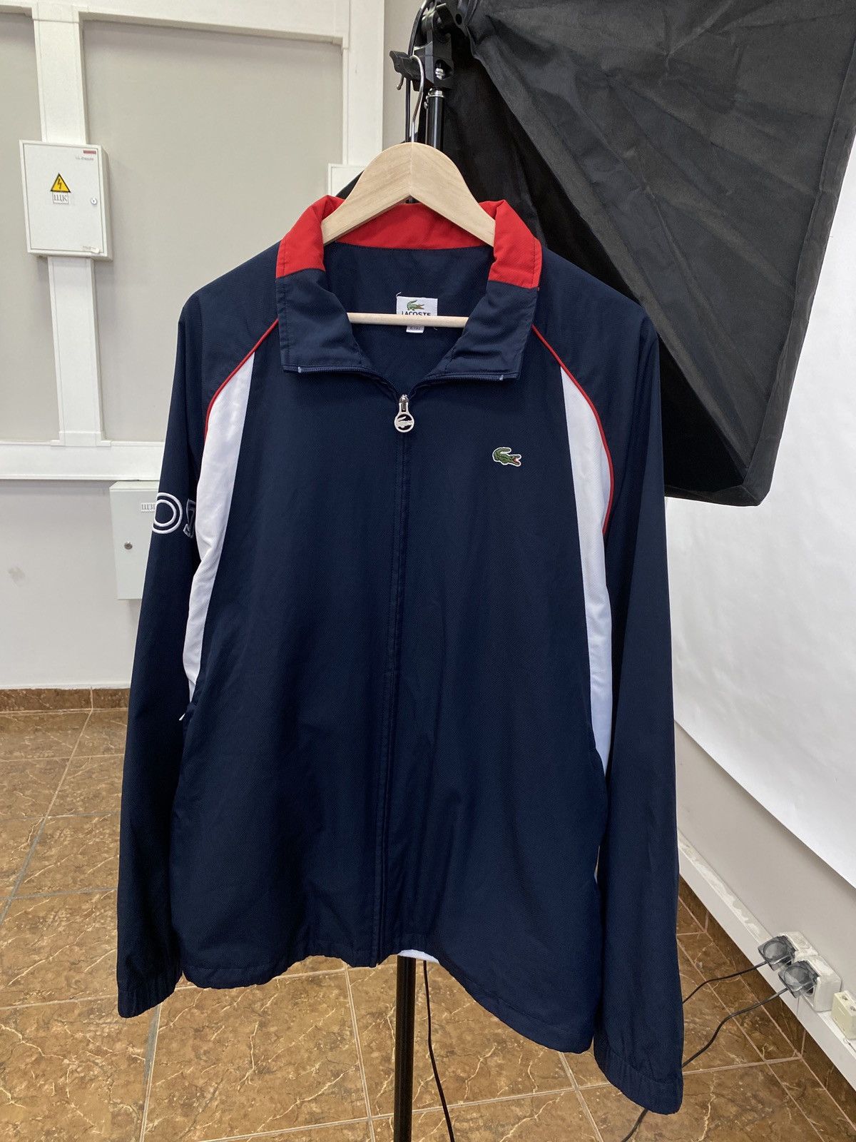 Vintage 90s Lacoste Zip Hoodie Athletic Style Retro hype Y2K