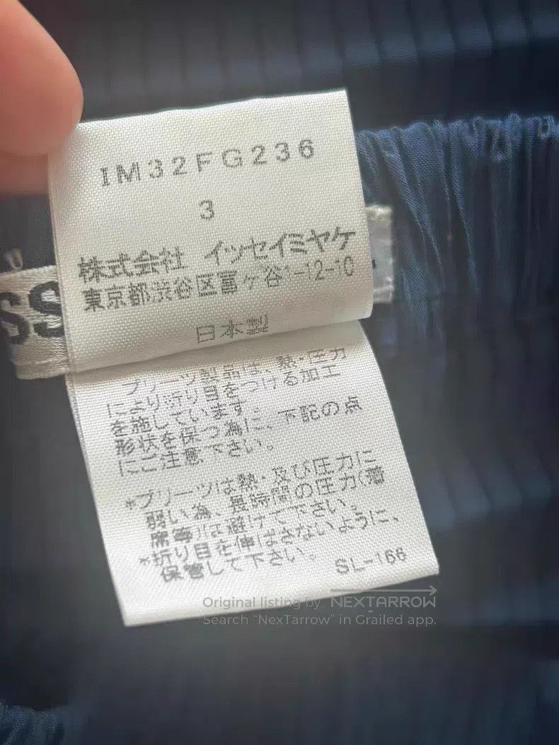 Issey Miyake Issey Miyake size:3 Main Line Indigo Blue Spring Midi Skir Size 31" - 4 Thumbnail