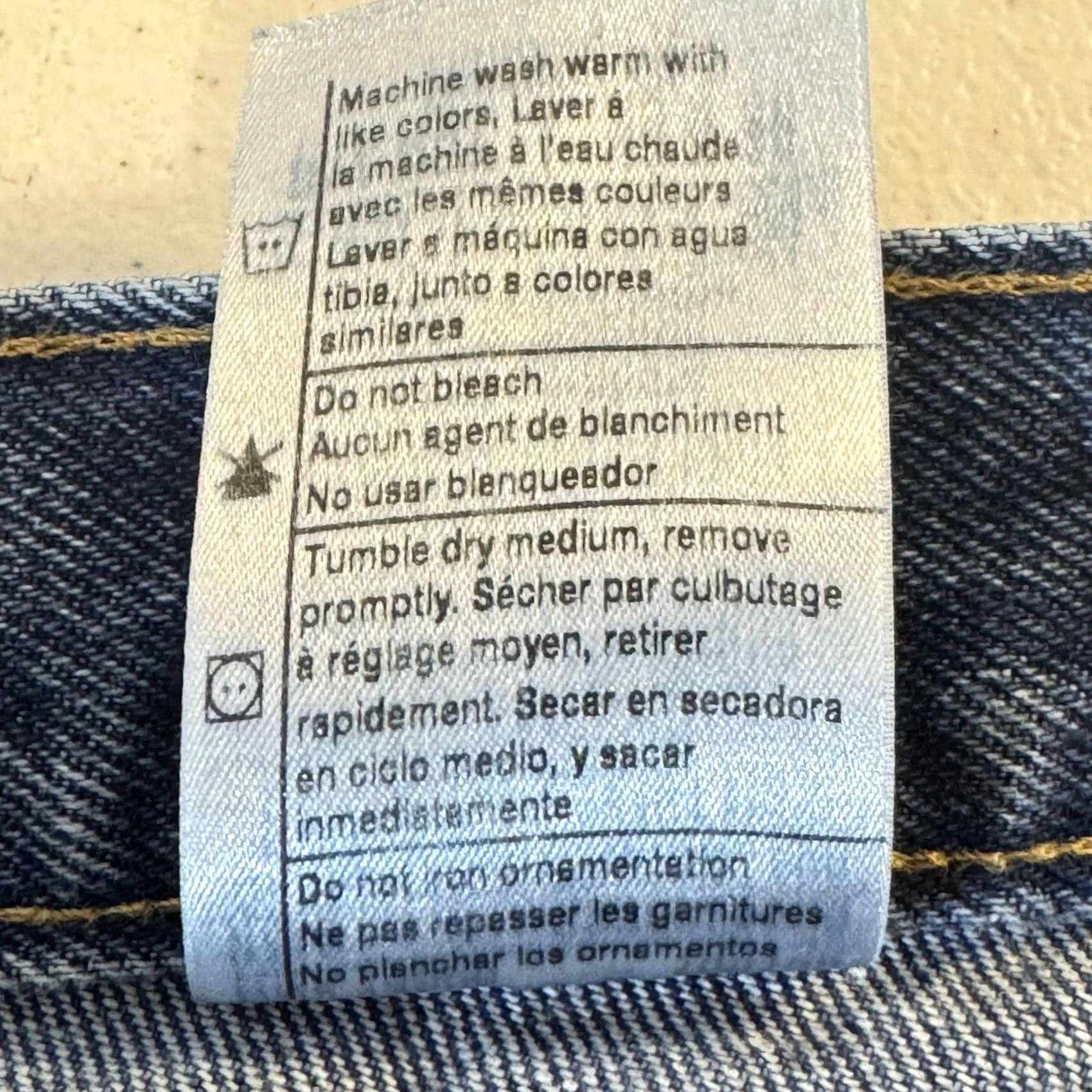 Carhartt Carhartt Jeans Mens 40x36 Blue Relaxed Fit B17-DST Straight Denim Pants Workwear Size US 40 / EU 56 - 6 Thumbnail